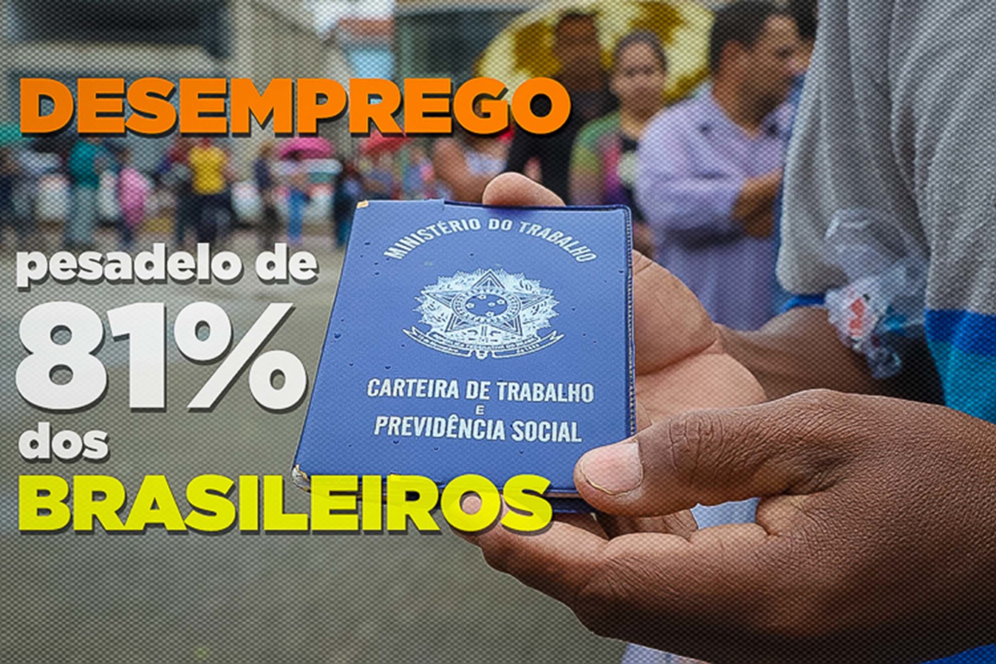 Presidente e ministro da Economia voltaram a reafirmar, em reunião com empresários, nesta terça (26/01/2021), a política de fidelidade canina do governo ao sistema financeiro, com manutenção do arrocho imposto pelo Teto de Gastos. Resultado é aumento da pobreza e do desemprego, que bate recordes consecutivos desde junho. Pesquisa da consultoria Atlas Político revela que 81% dos brasileiros consideram ruim a situação do emprego no país e 45% avaliam que quadro continuará péssimo pelos próximos seis meses.