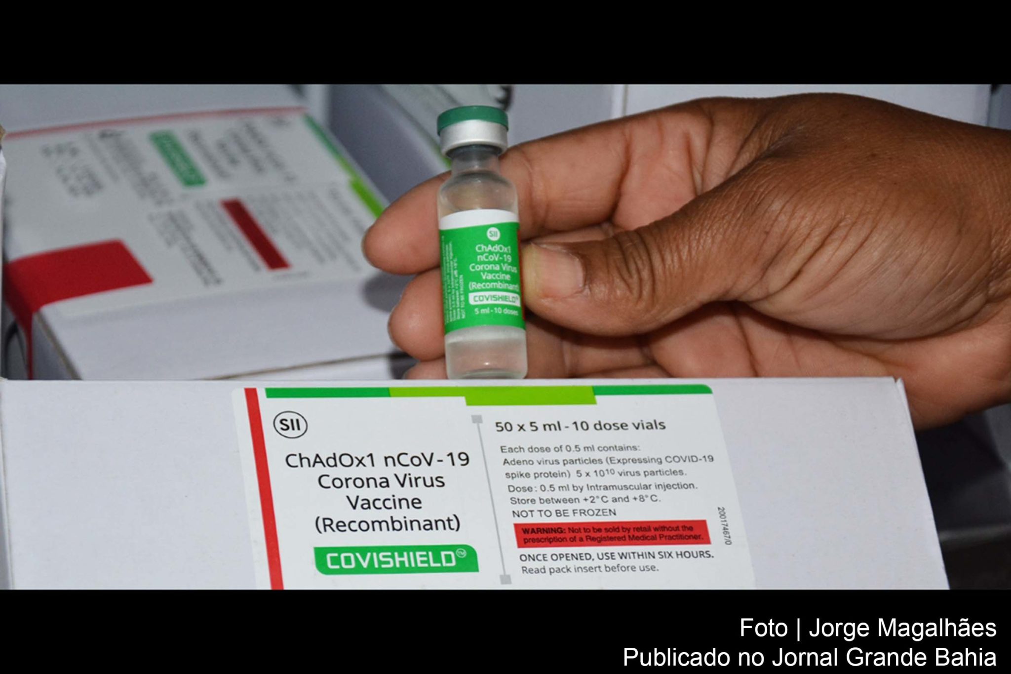 Feira de Santana recebe 8 mil doses da vacina de Oxford.