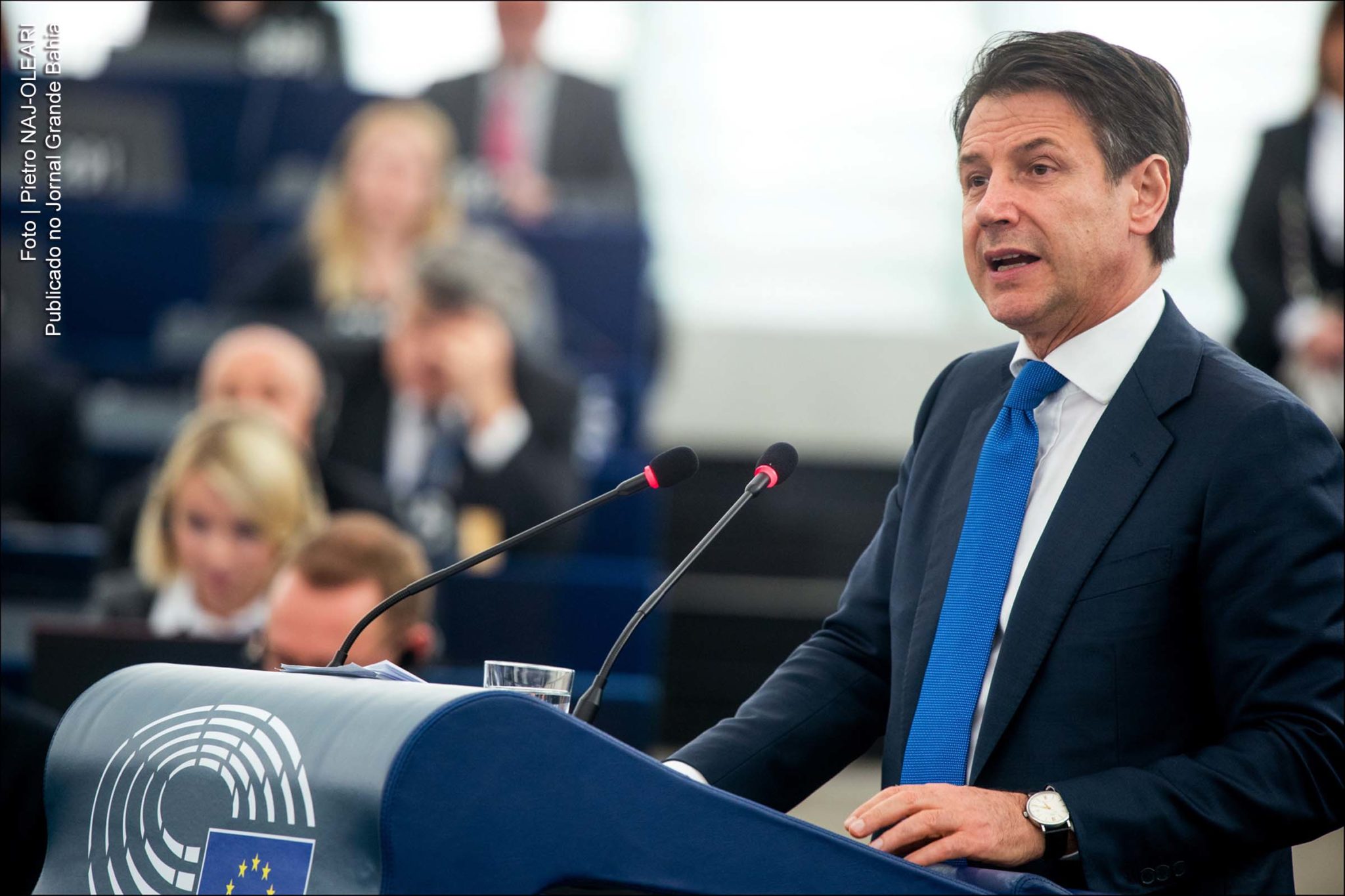 Giuseppe Conte, primeiro-ministro da Itália.