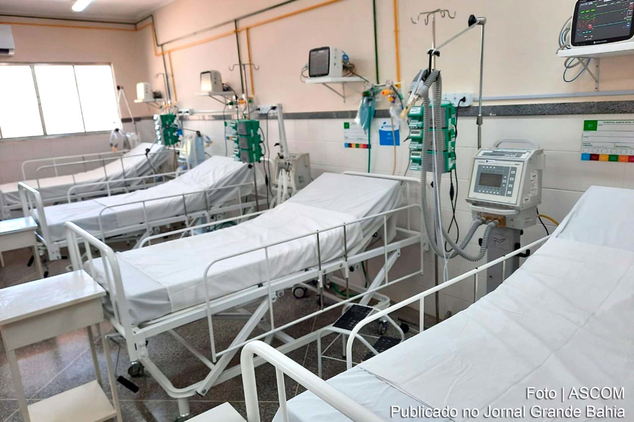 Hospital Santa Rita, no município de Barra recebeu 15 leitos para o atendimento a pacientes com o diagnóstico da Covid-19, sendo cinco de Terapia Intensiva (UTI).