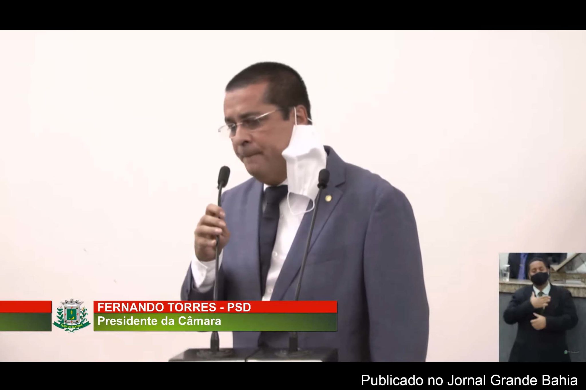 Vereador Fernando Torres (PSD) foi eleito presidente da Câmara Municipal de Feira de Santana.