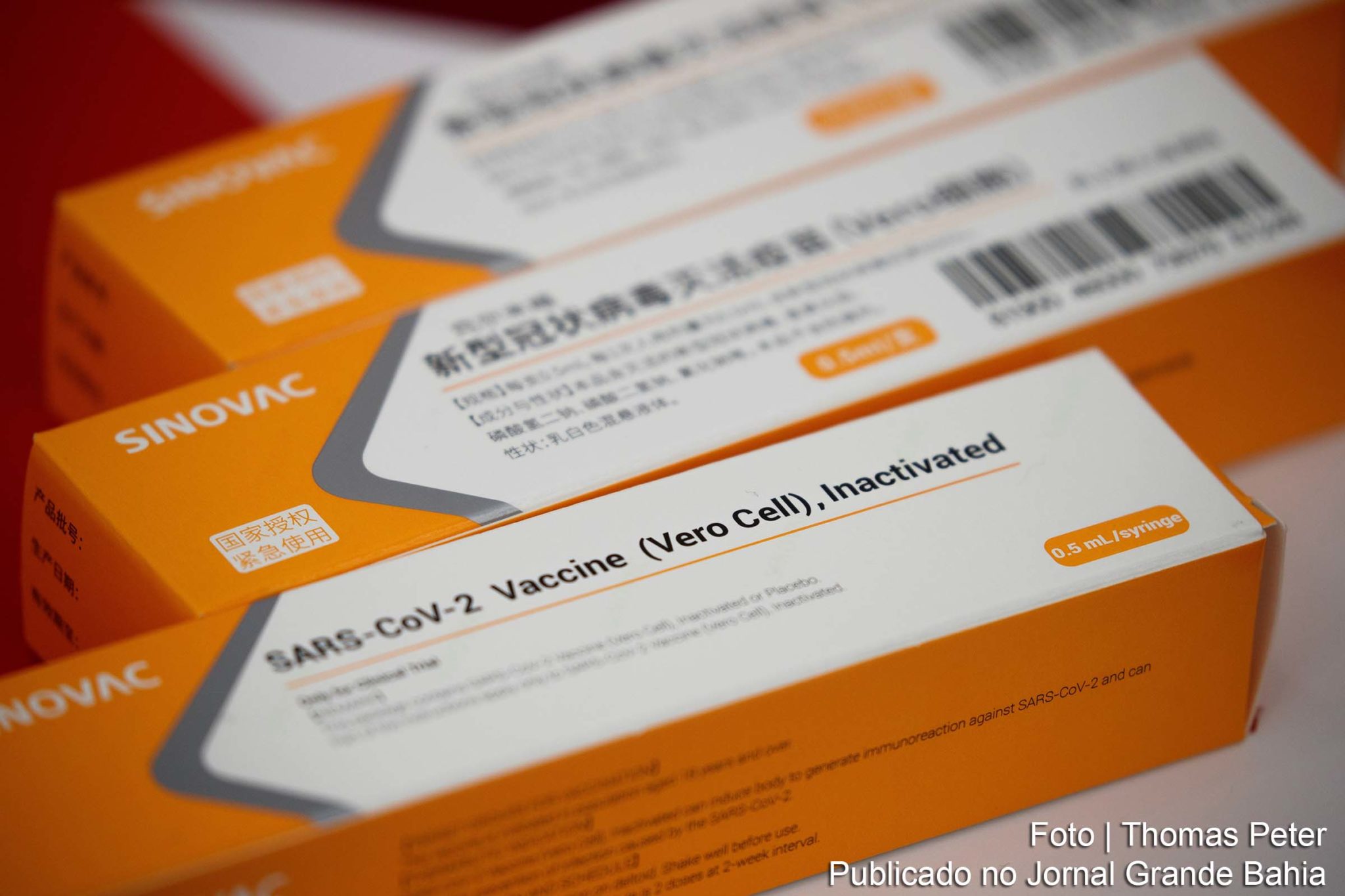 Vacina CoronaVac, contra a Covid-19.