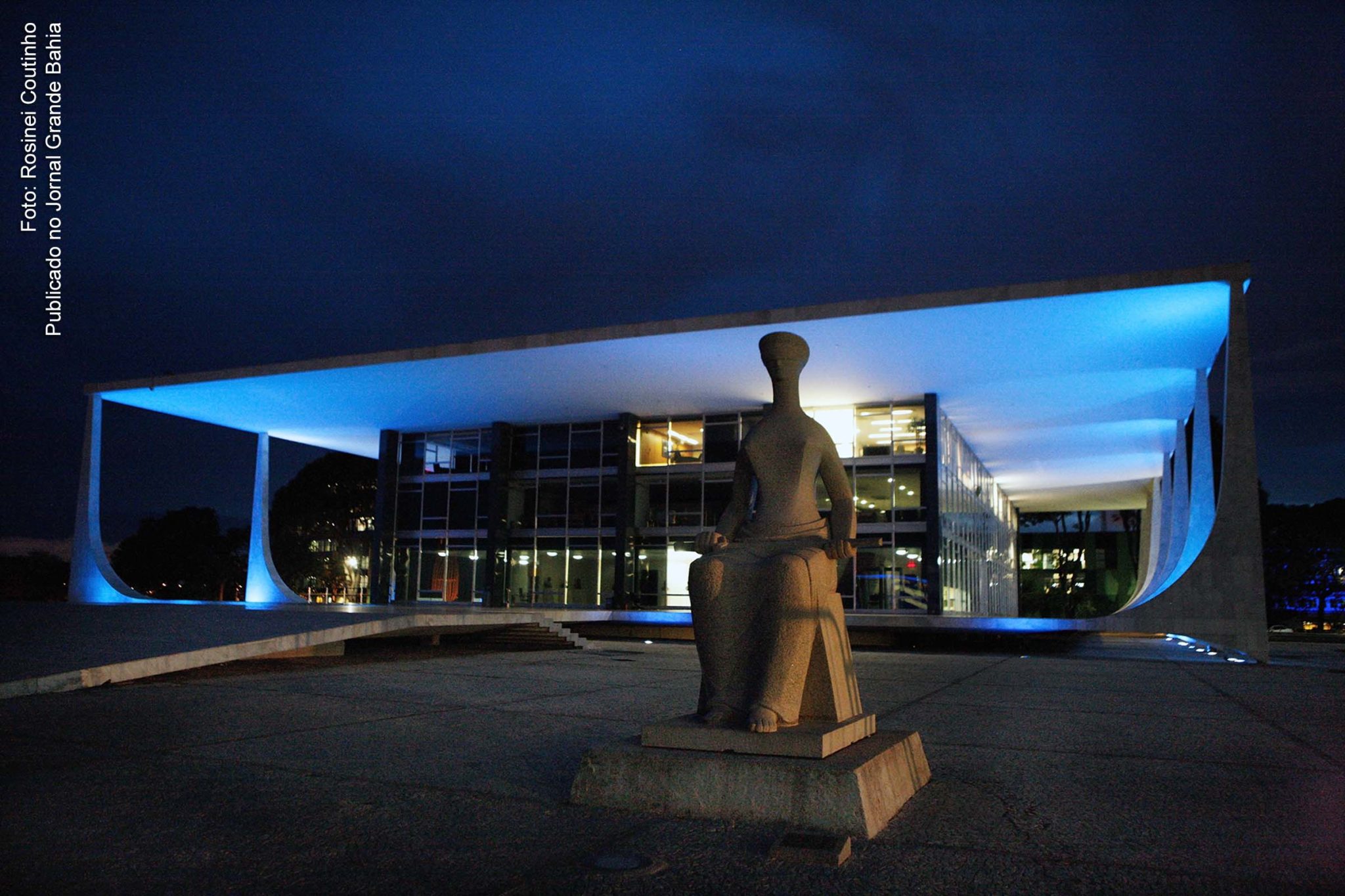 Edifício-sede do Supremo Tribunal Federal (STF), em Brasília, Distrito Federal.