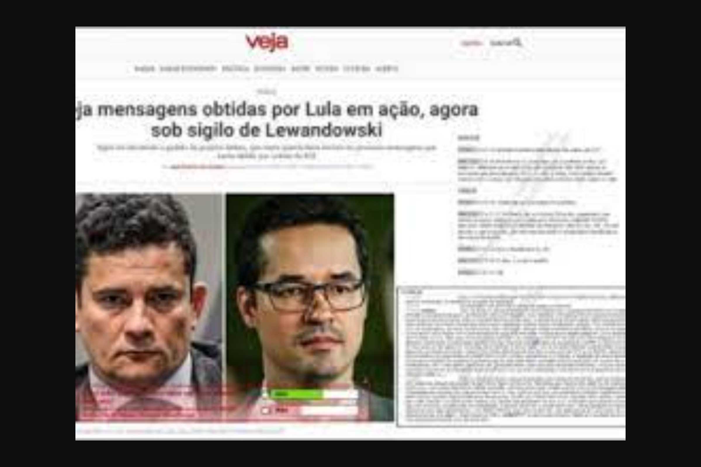 Evidências que apontam para possível associação criminosa entre o então juiz Sérgio Moro e o procurador da República Deltan Dallagnol são reveladas em reportagem da Revista Veja.