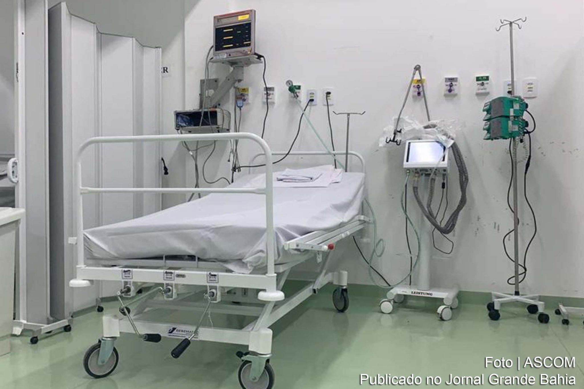 Foram abertos 20 novos leitos de UTI no Hospital Geral de Camaçari.