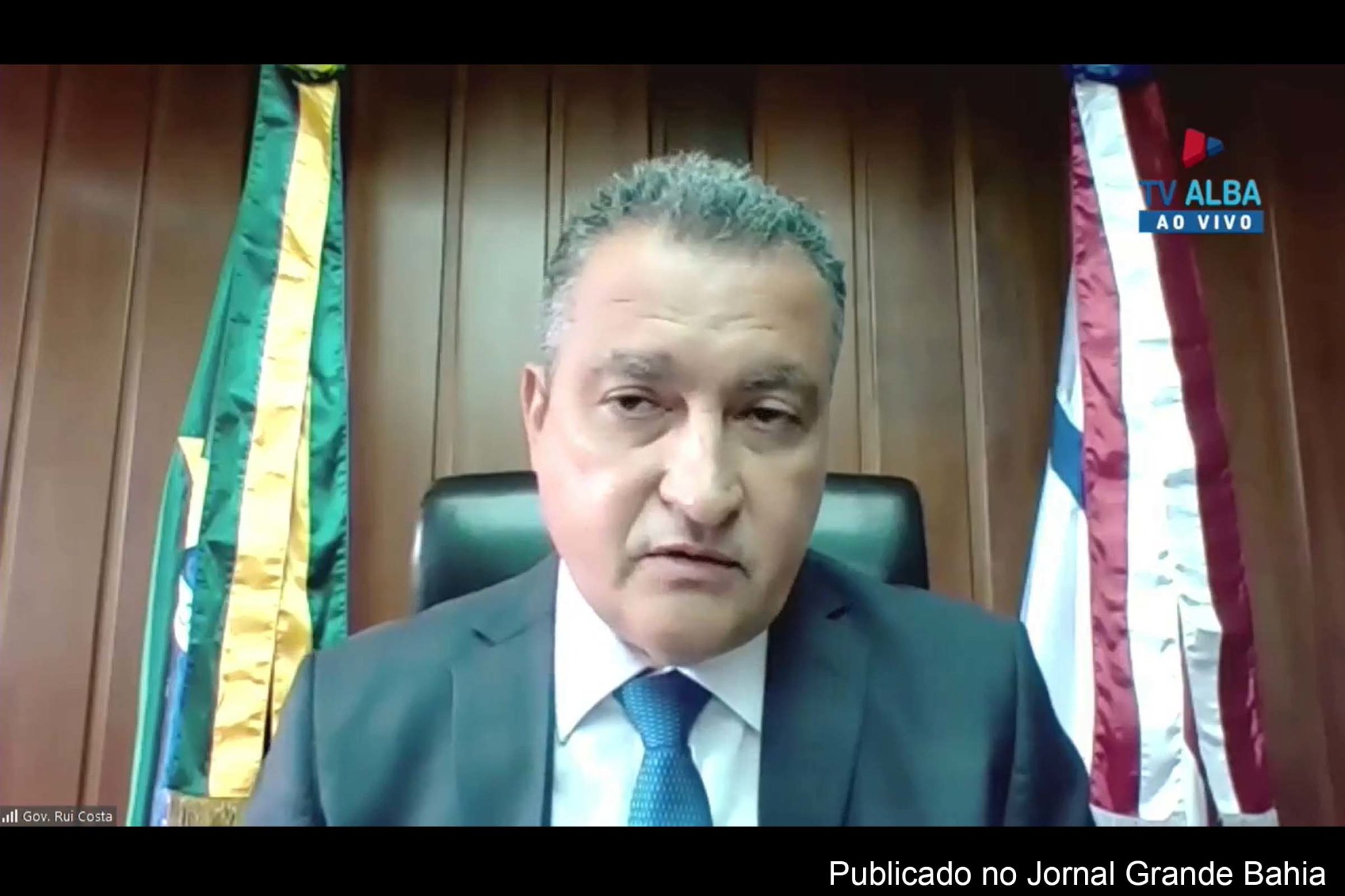 Governador Rui Costa apresenta síntese das ações, durante abertura do Ano Legislativo de 2021 na ALBA.