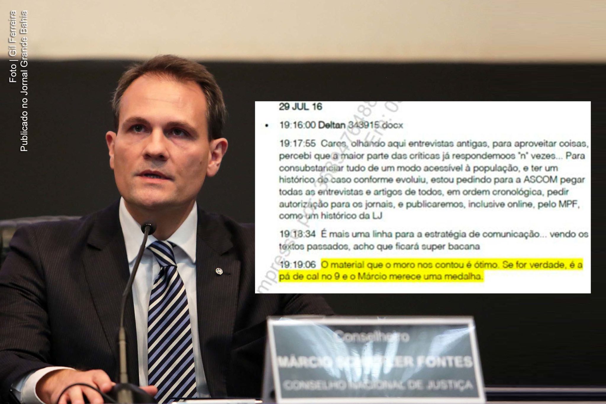 Mensagens mostram que o juiz Márcio Schiefler, assim como Sérgio Moro, era parceiro da força-tarefa do Caso Lava Jato contra os acusados. Indício de conluio persecutório deve ser investigado.