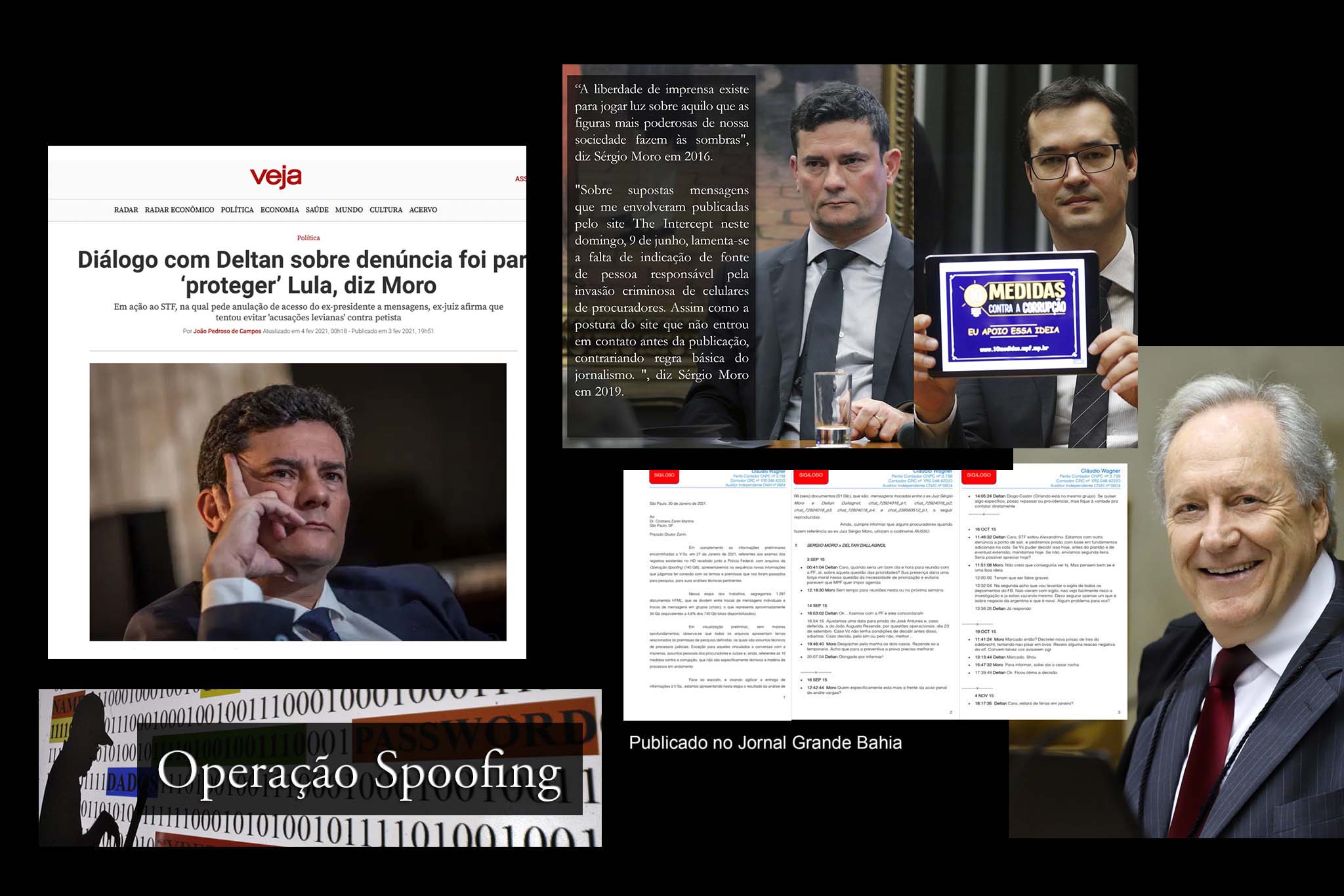 Vaza Jato e Operação Spoofing evidenciaram conluio entre juiz e membros da força-tarefa do Caso Lava Jato em Curitiba. De acordo com o acervo de mensagens da Operação Spoofing, “tamanha era a sinergia entre juiz e acusação, que estes últimos se identificavam, sem nenhum pudor, como integrantes da ‘equipe do Moro’”, destacou a defesa de Lula. Moro, Dallagnol e procuradores agiam em conjunto contra ex-presidente, apontam evidências.