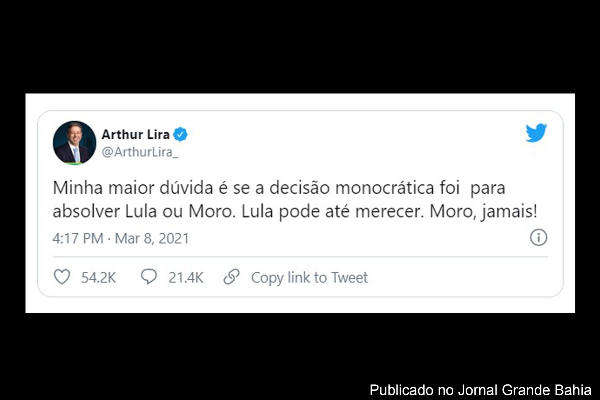 Presidente da Câmara dos Deputados, Arthur Lira, critica ministro do STF Edson Fachin e sugere que atitudes do magistrado buscam proteger Sergio Moro das possíveis atividades criminosas praticadas.