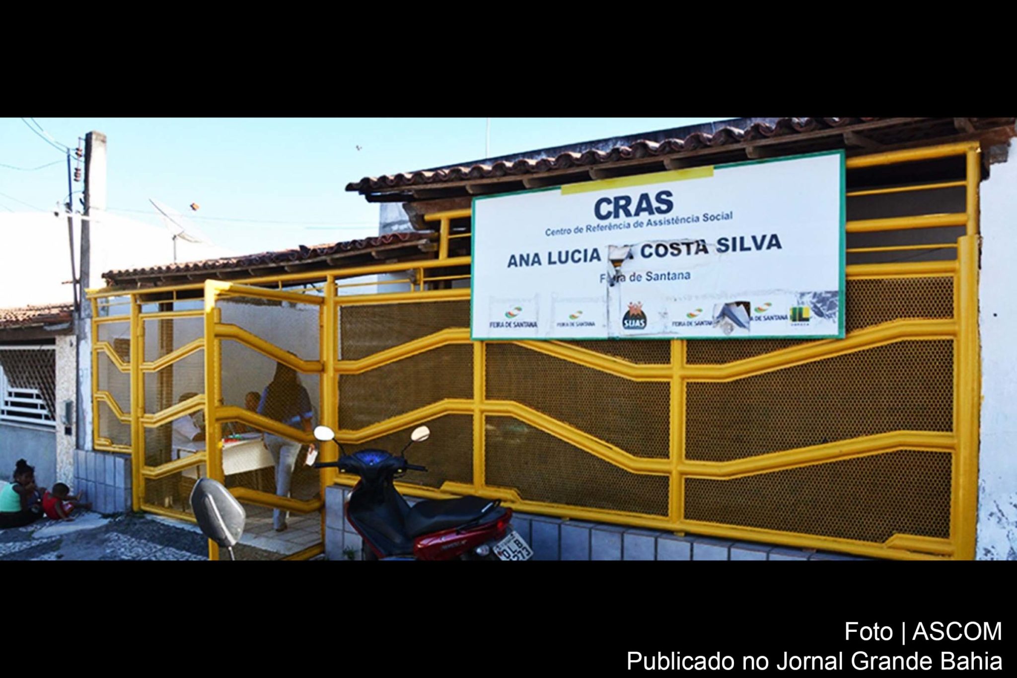 Fachada do Centro de Referência da Assistência Social Ana Lucia da Costa Silva.