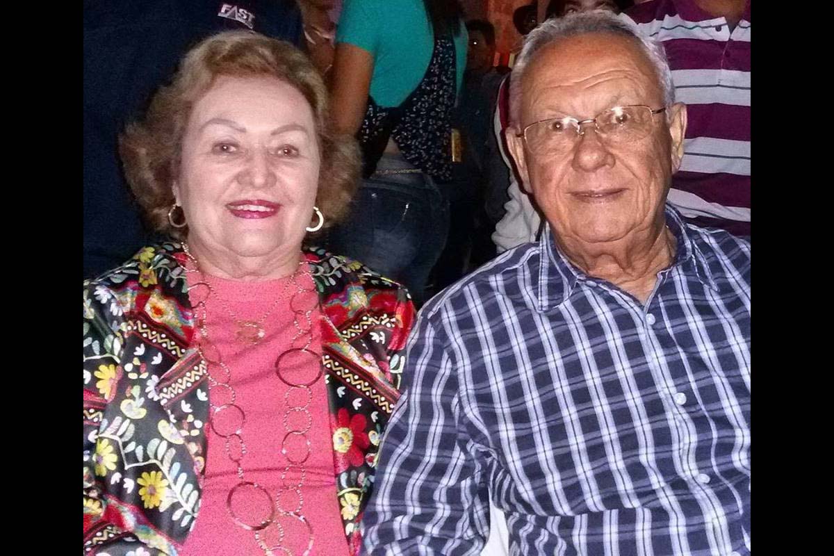 Elísio Andrade e Sra Maristela, a aniversariante.