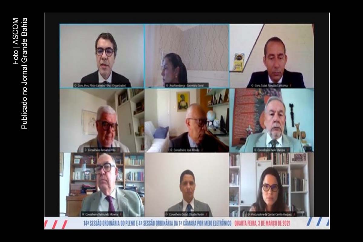 Membros do TCM contas da Prefeitura de Feira de Santana, de responsabilidade do prefeito Colbert Martins, relativas ao exercício de 2019.