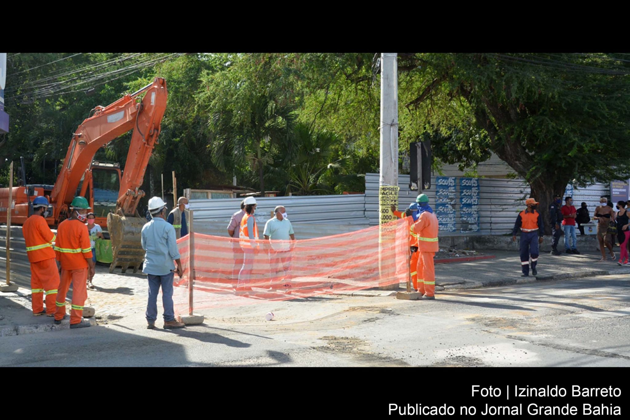 O serviço faz parte do projeto Novo Centro, de requalificação do centro da cidade, que está concentrado na praça Bernardino Bahia.