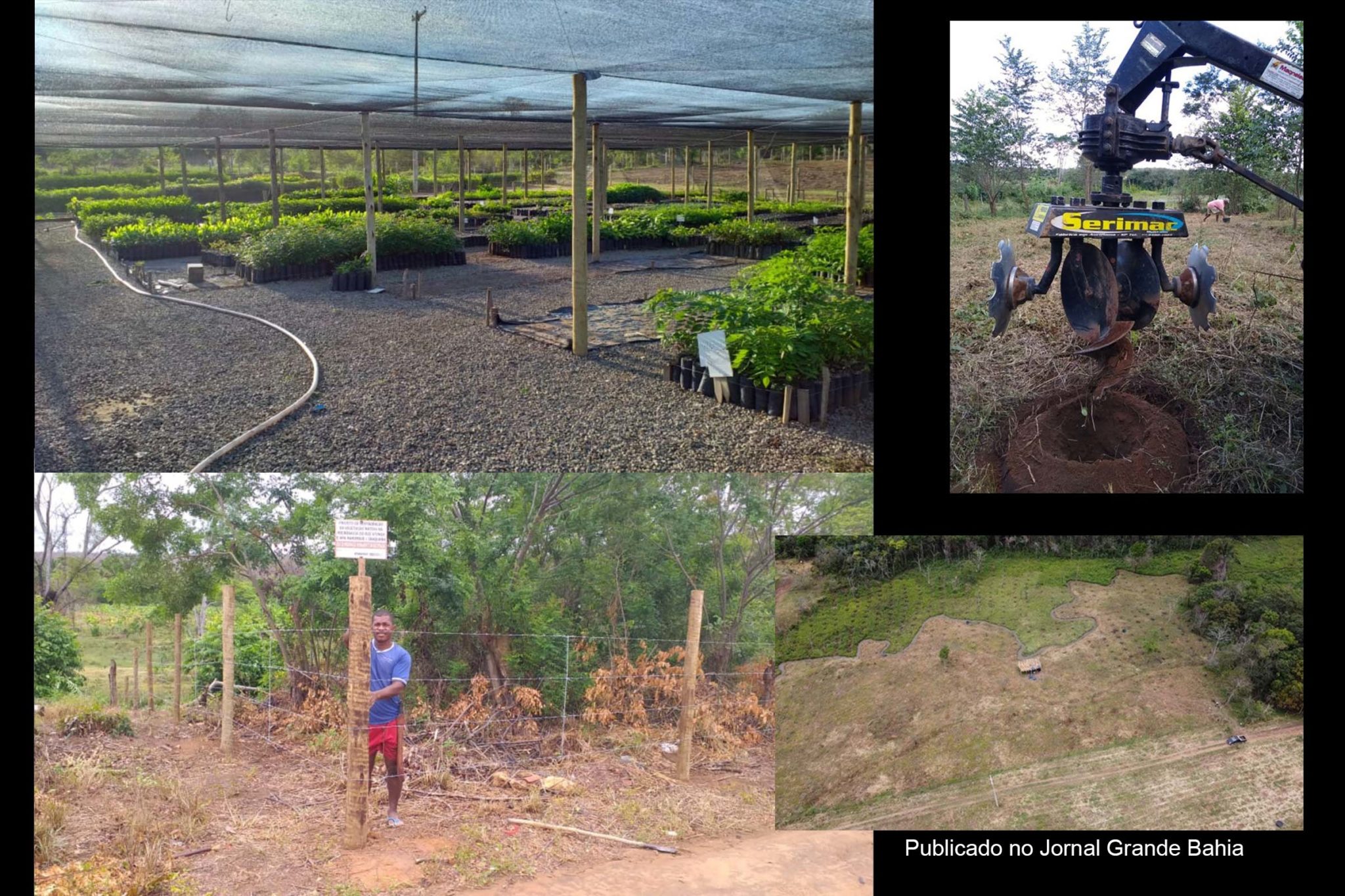 Projeto de Revitalização da Microbacia do Rio Utinga e APA Marimbus Iraquara, na Chapada Diamantina.