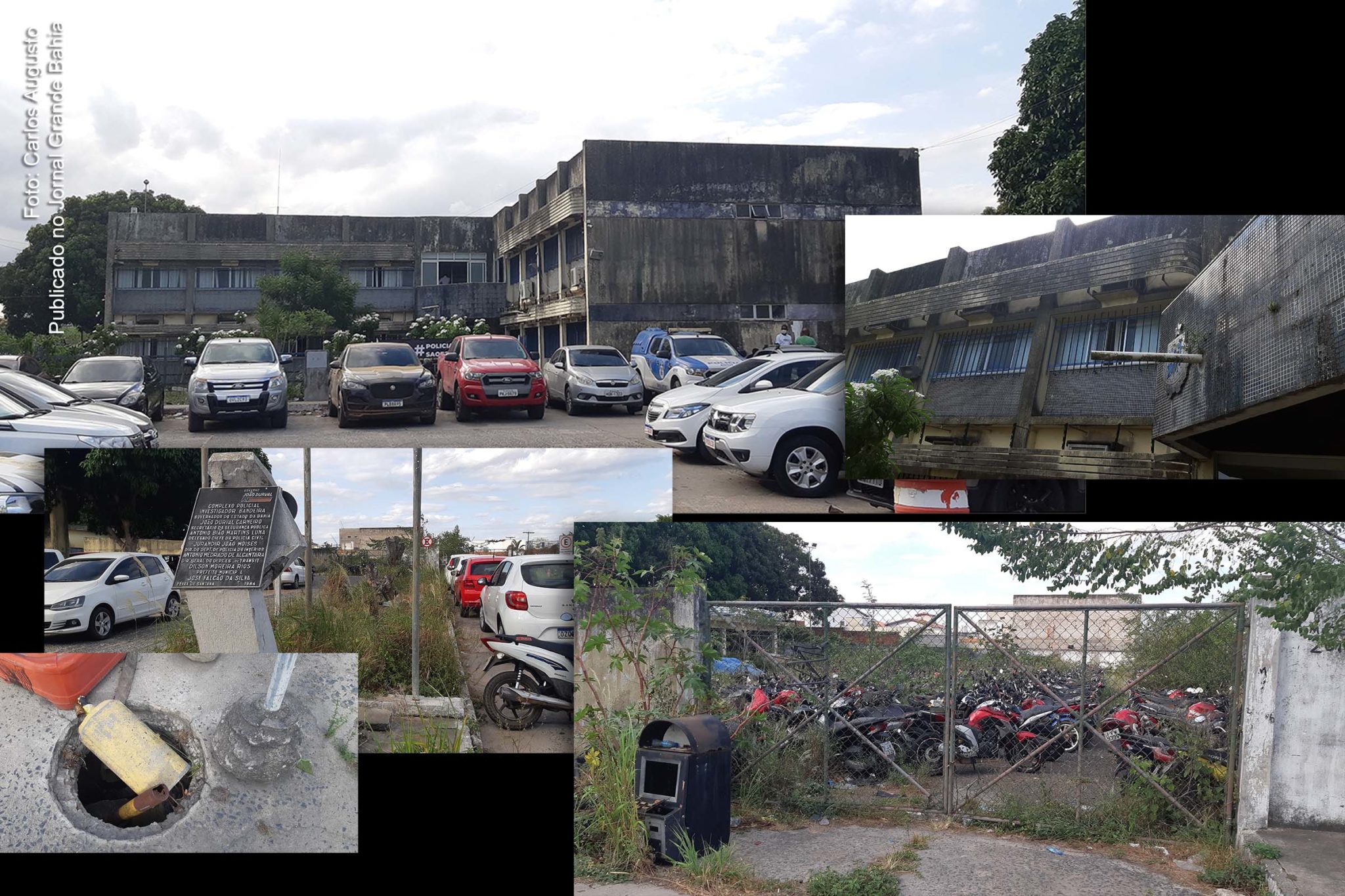 Situado em Feira de Santana, Complexo Policial Investigador Bandeira está em deplorável estado de conservação.