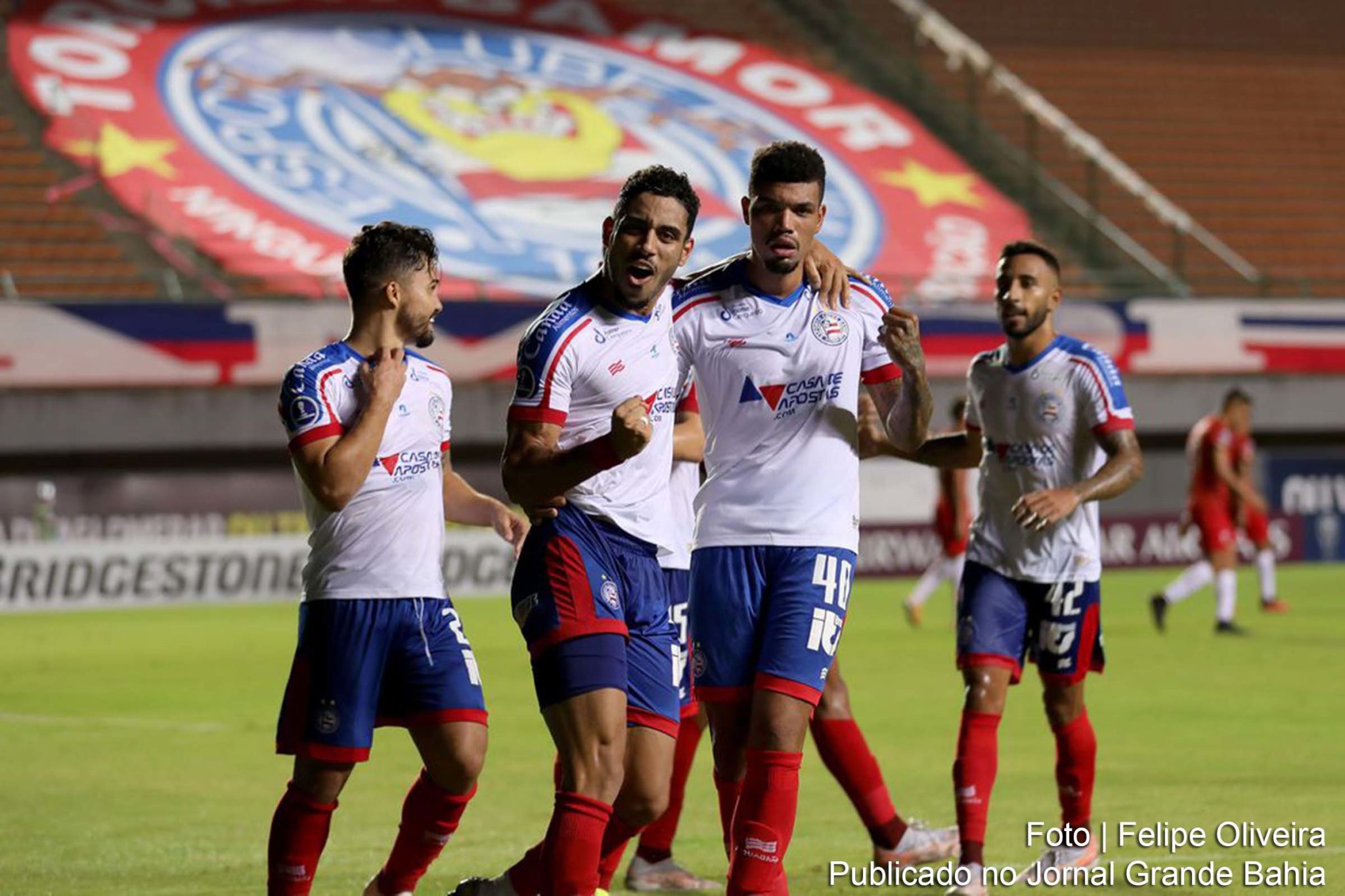 Bahia goleou o Guabirá (Bolívia) por 5 a 0 e assumiu a liderança do Grupo B da Copa Sul-Americana com 4 pontos.