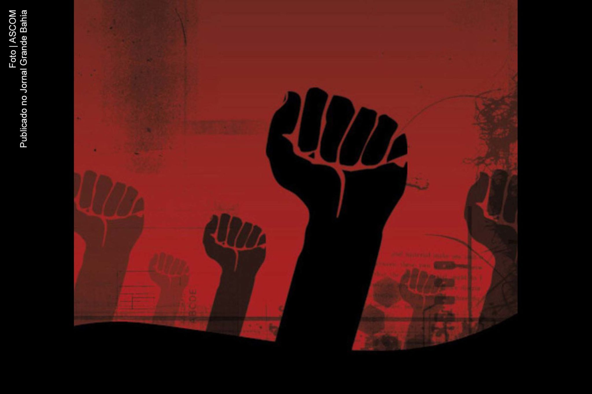 Servidores estaduais protestam.