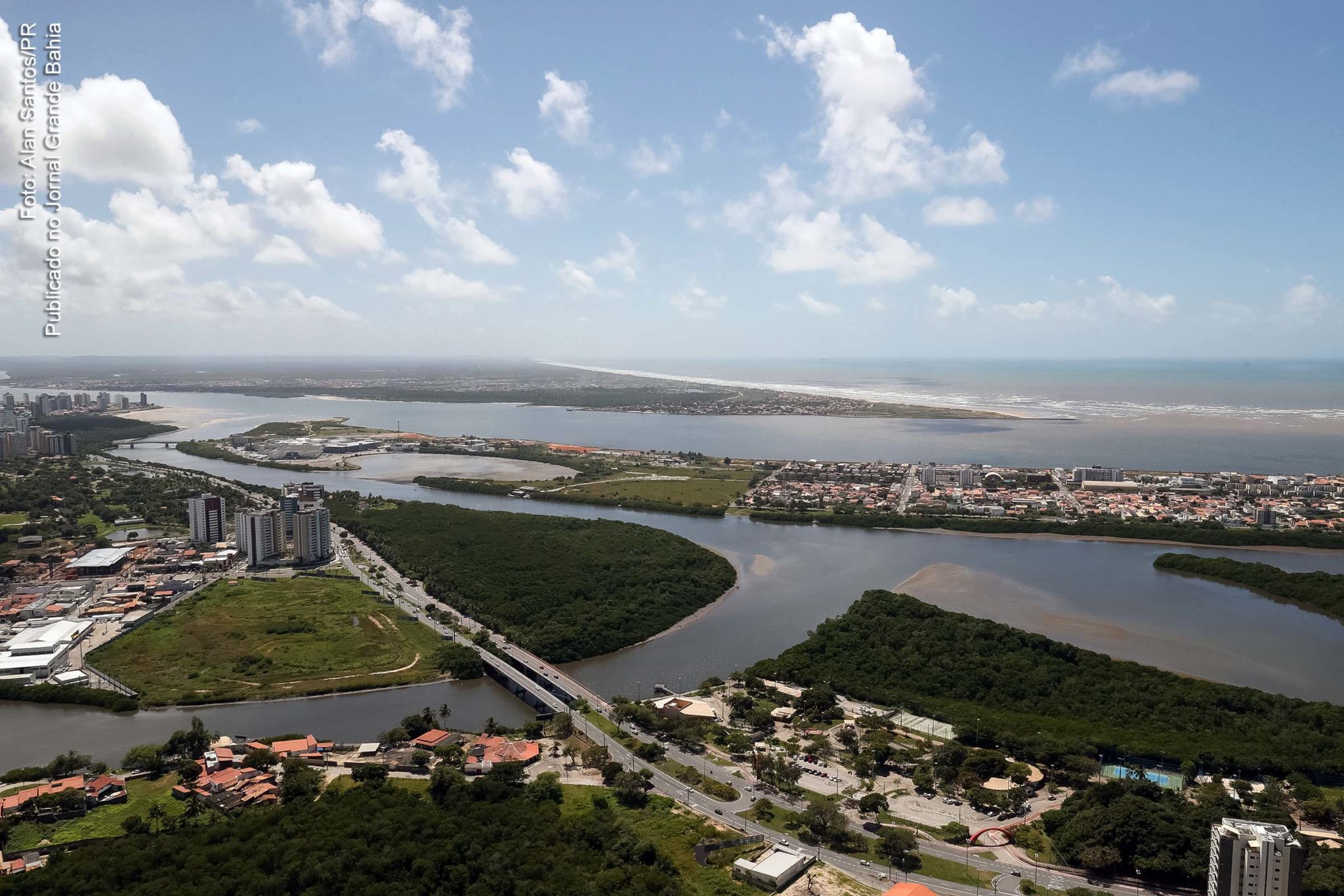 Vista aérea de Aracaju, capital de Sergipe