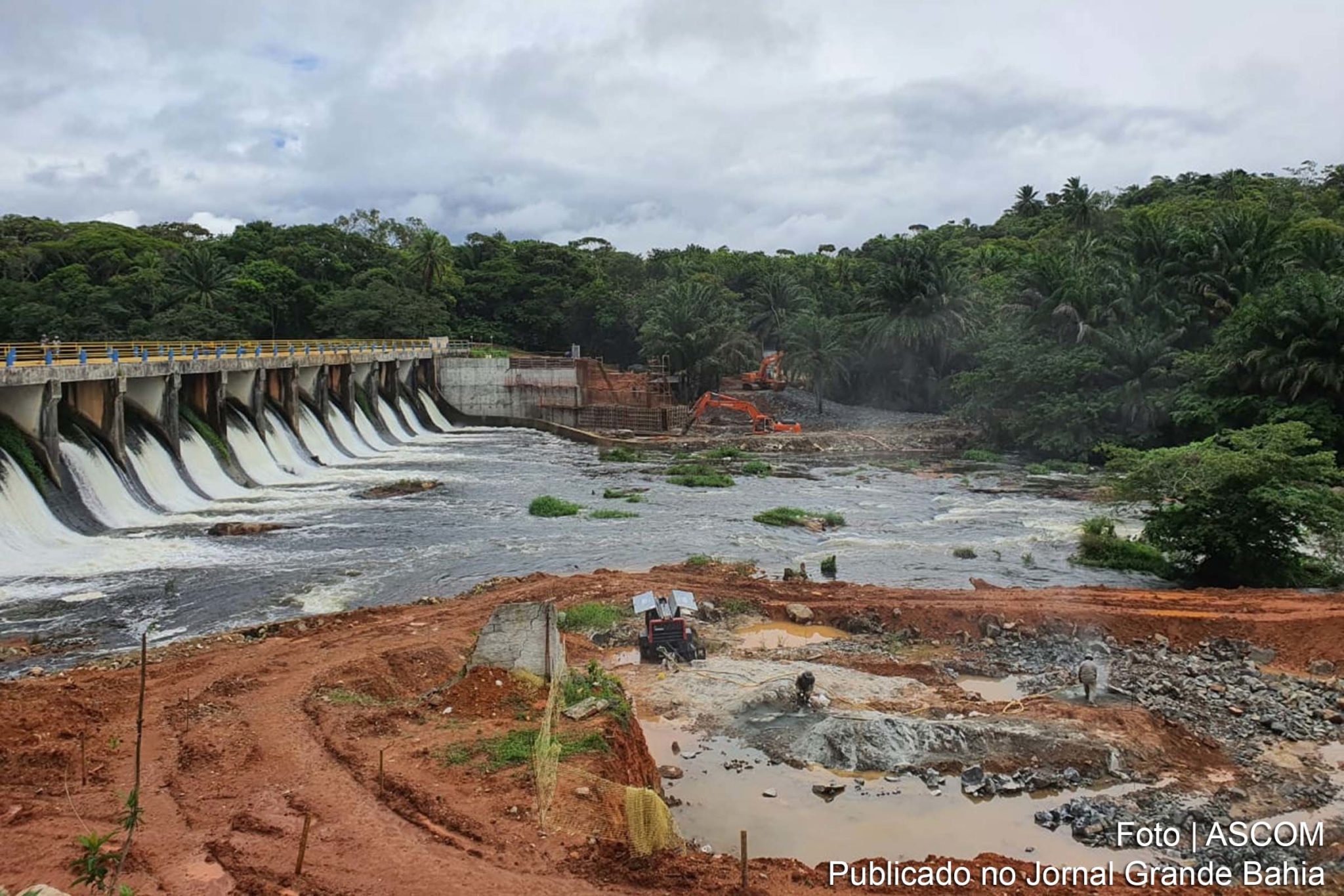 Obras de implantação da captação e elevatória na barragem do Joanes I vão beneficiar 2,5 milhões de moradores da Região Metropolitana de Salvador