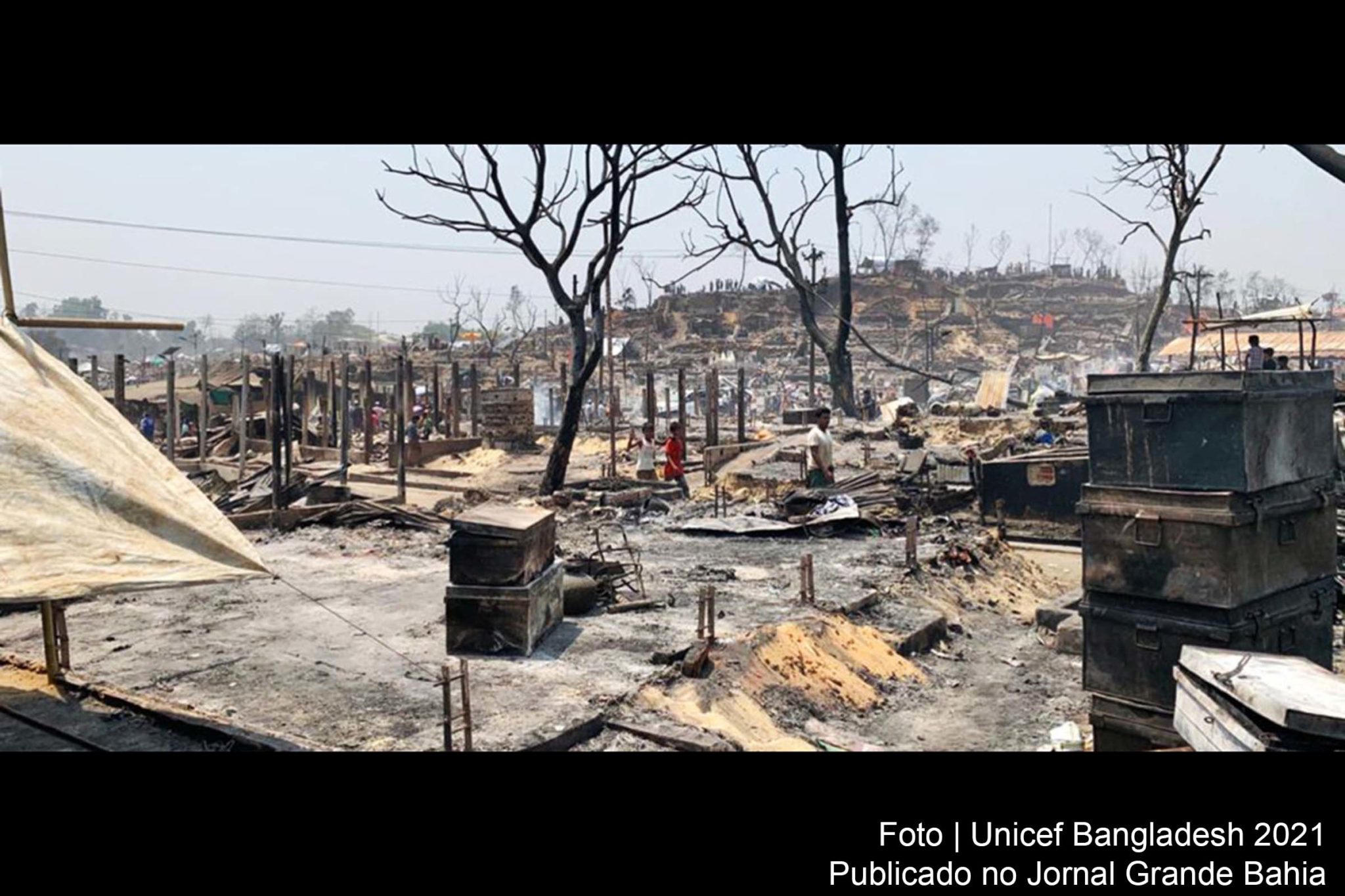 96% de todos os refugiados estão vulneráveis ​​e dependem inteiramente de assistência humanitária.