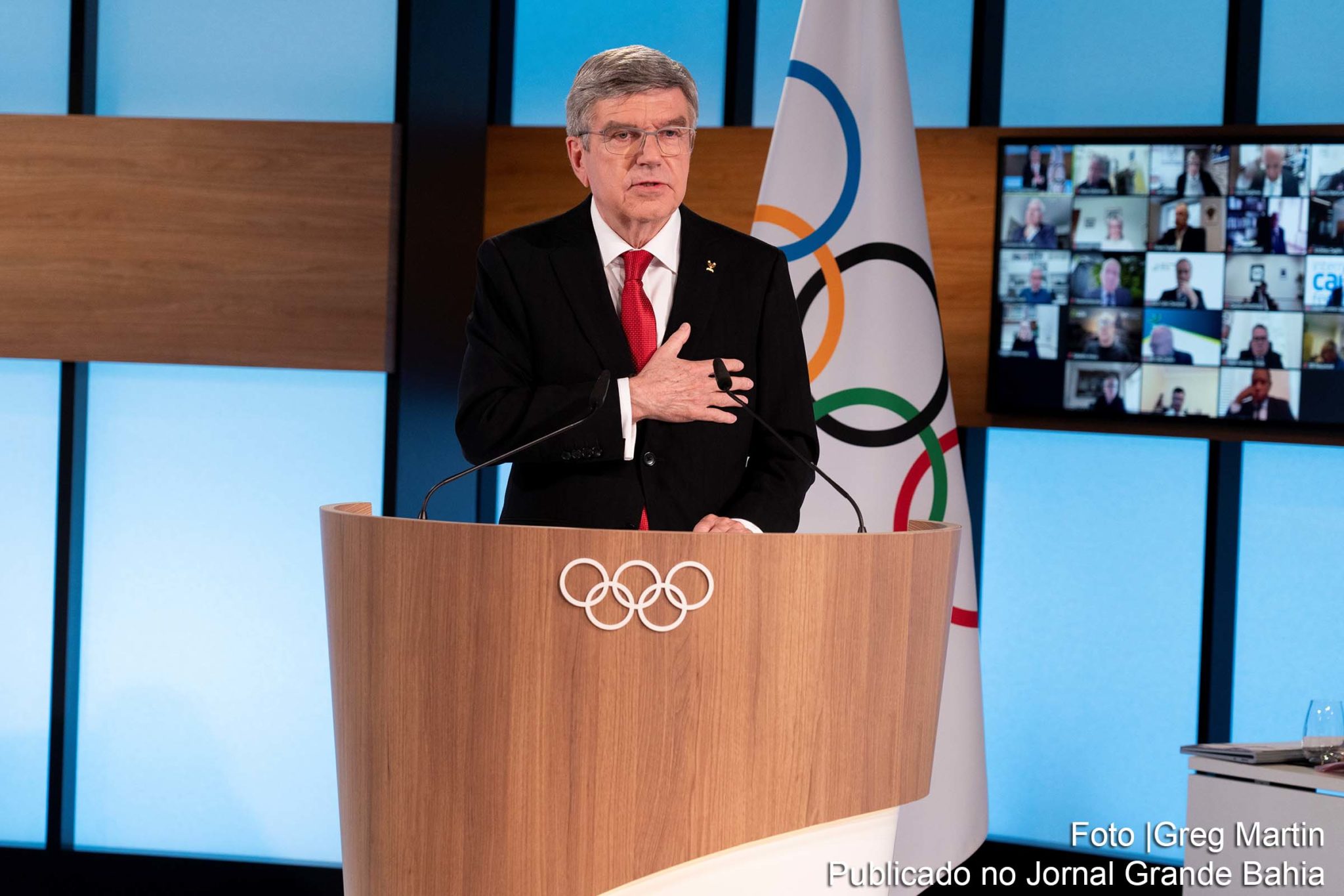 Thomas Bach, presidente do COI.