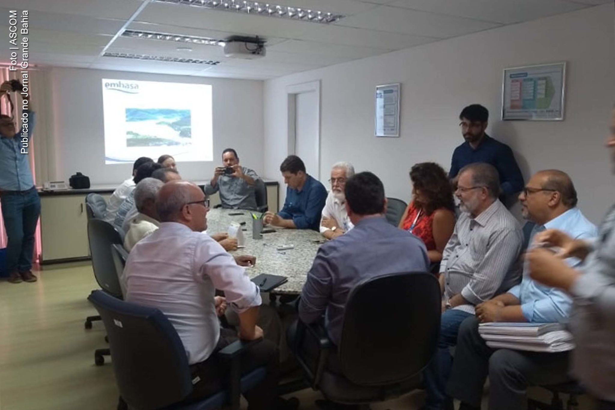 Reunião com deputados e prefeitos para a construção do sistema no Vale do Jiquiriçá.