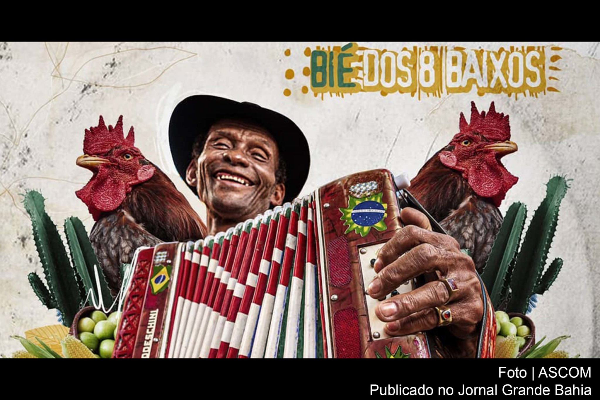 O sanfoneiro de Feira de Santana, Francisco da Silva Sena conhecido como Bié dos 8 Baixos, lança primeiro disco de estúdio da carreira.
