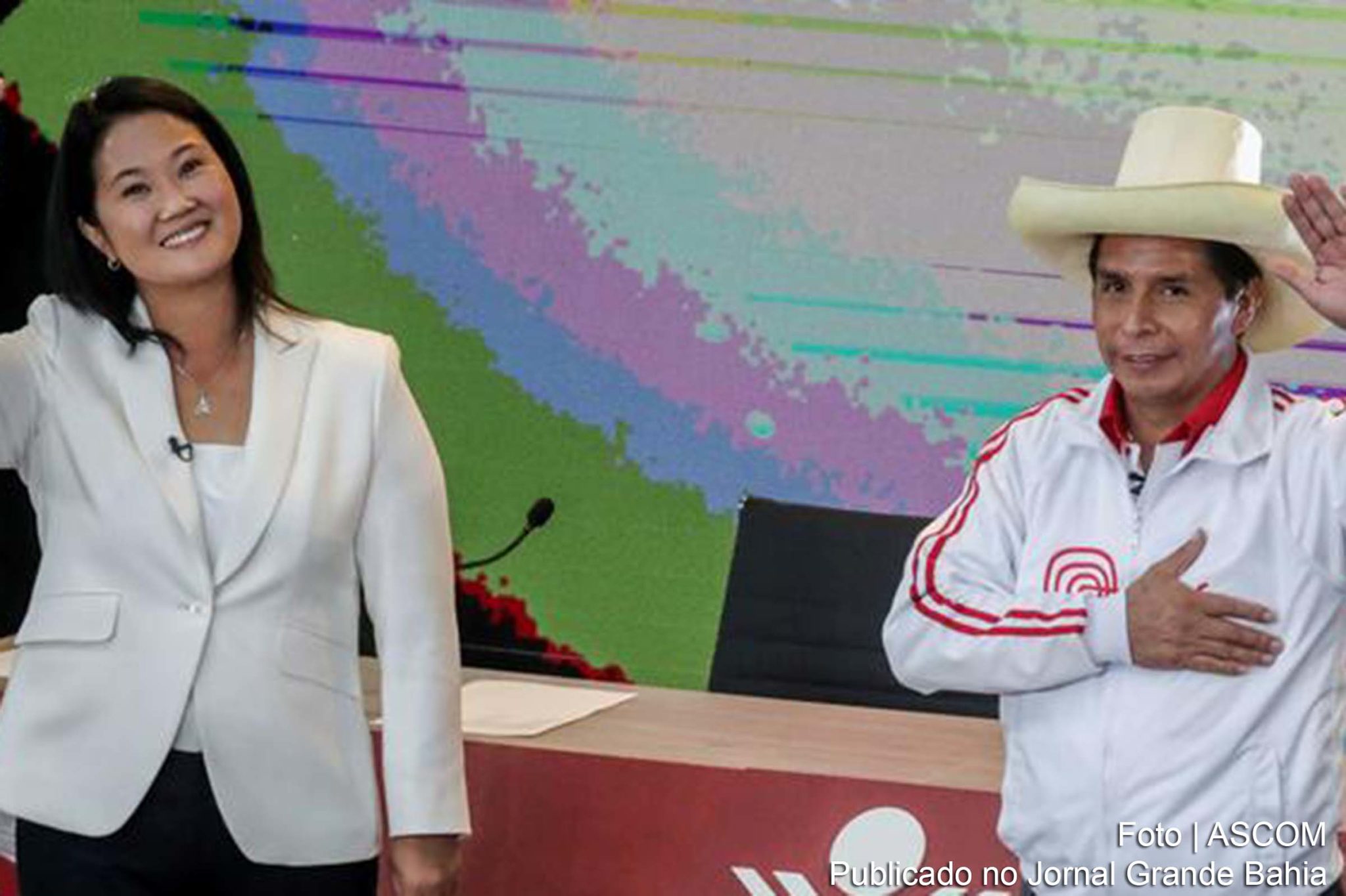 Keiko Fujimori quer tirar o pai da cadeia, enquanto Pedro Castillo vem moderando discurso. primeiro turno pulverizado, país latino-americano tem segunda rodada neste domingo entre herdeira de ditador e sindicalista que era quase desconhecido até poucos meses atrás. Candidatos estão virtualmente empatados.