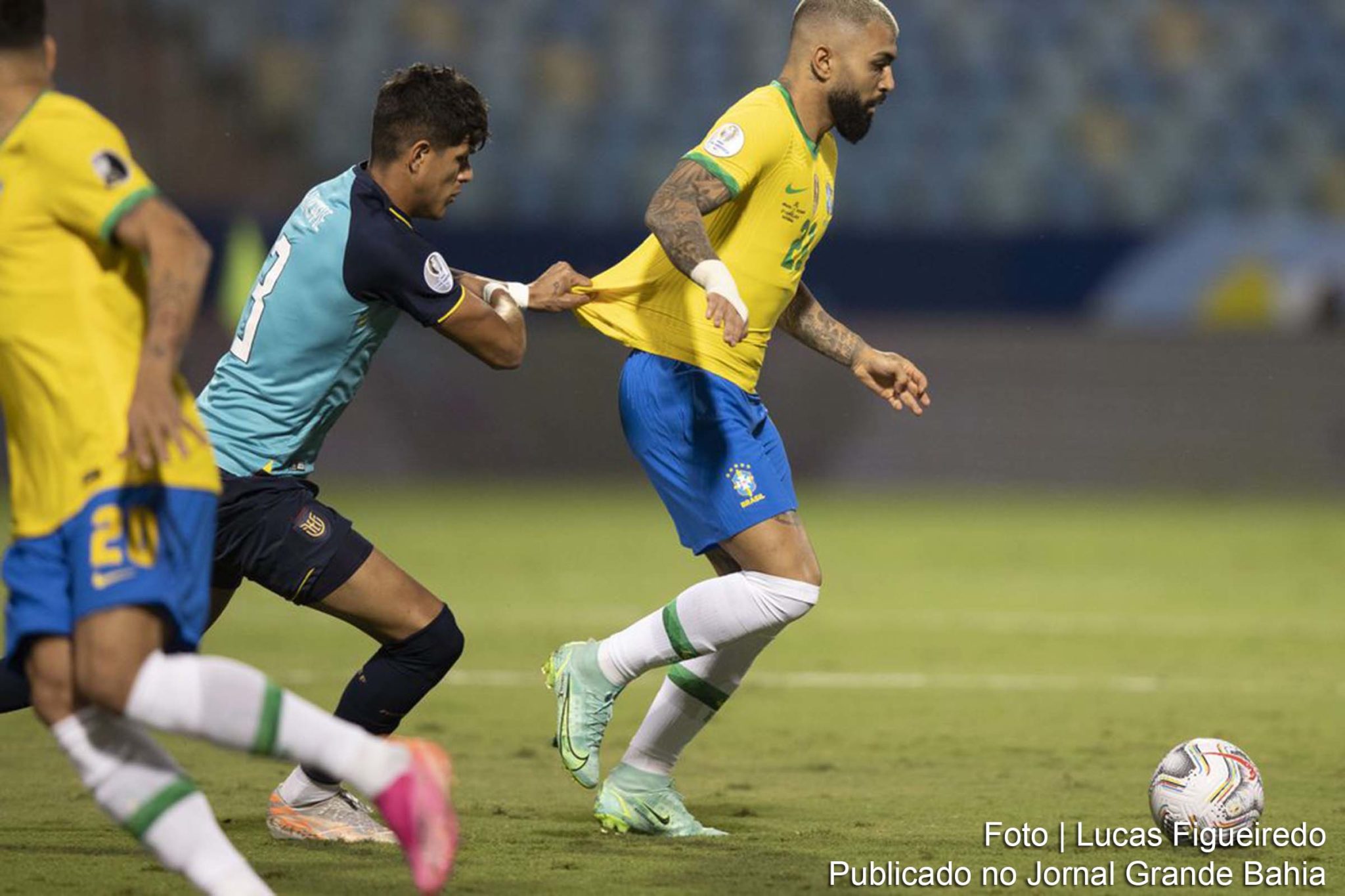 O Brasil empatou em 1 a 1 com o Equador, no estádio Olímpico de Goiânia, pela 5ª rodada do Grupo B da Copa América.