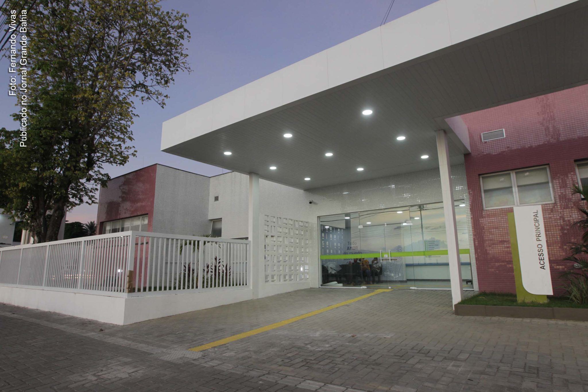 Fachada da Maternidade Maria da Conceição de Jesus Unidade de saúde estadual fica no Subúrbio Ferroviário de Salvador.