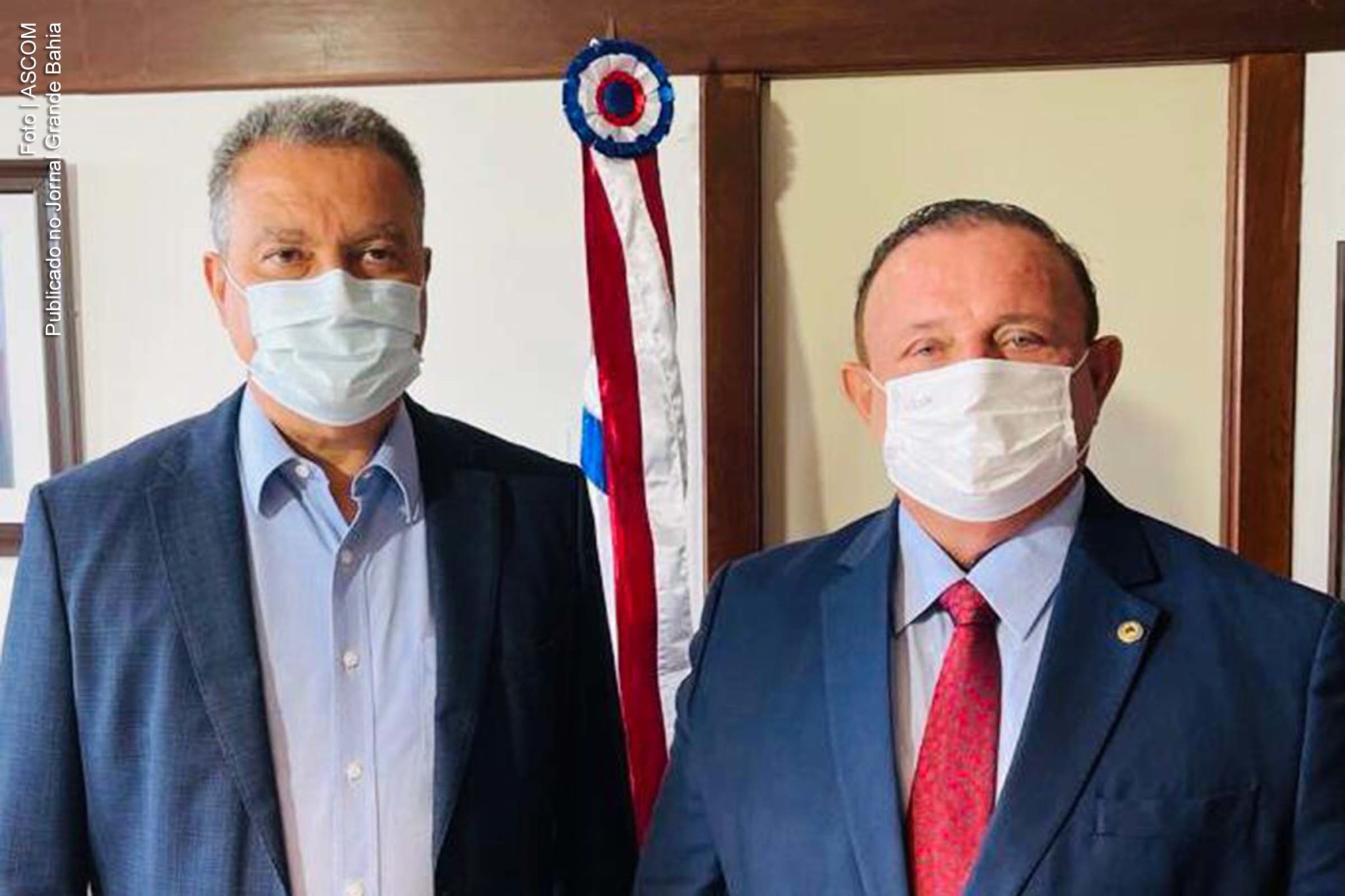 Governador Rui Costa e deputado Adolfo Menezes. Chefe do Legislativo da Bahia, comentou sobre possível evento bolsonarista em Salvador