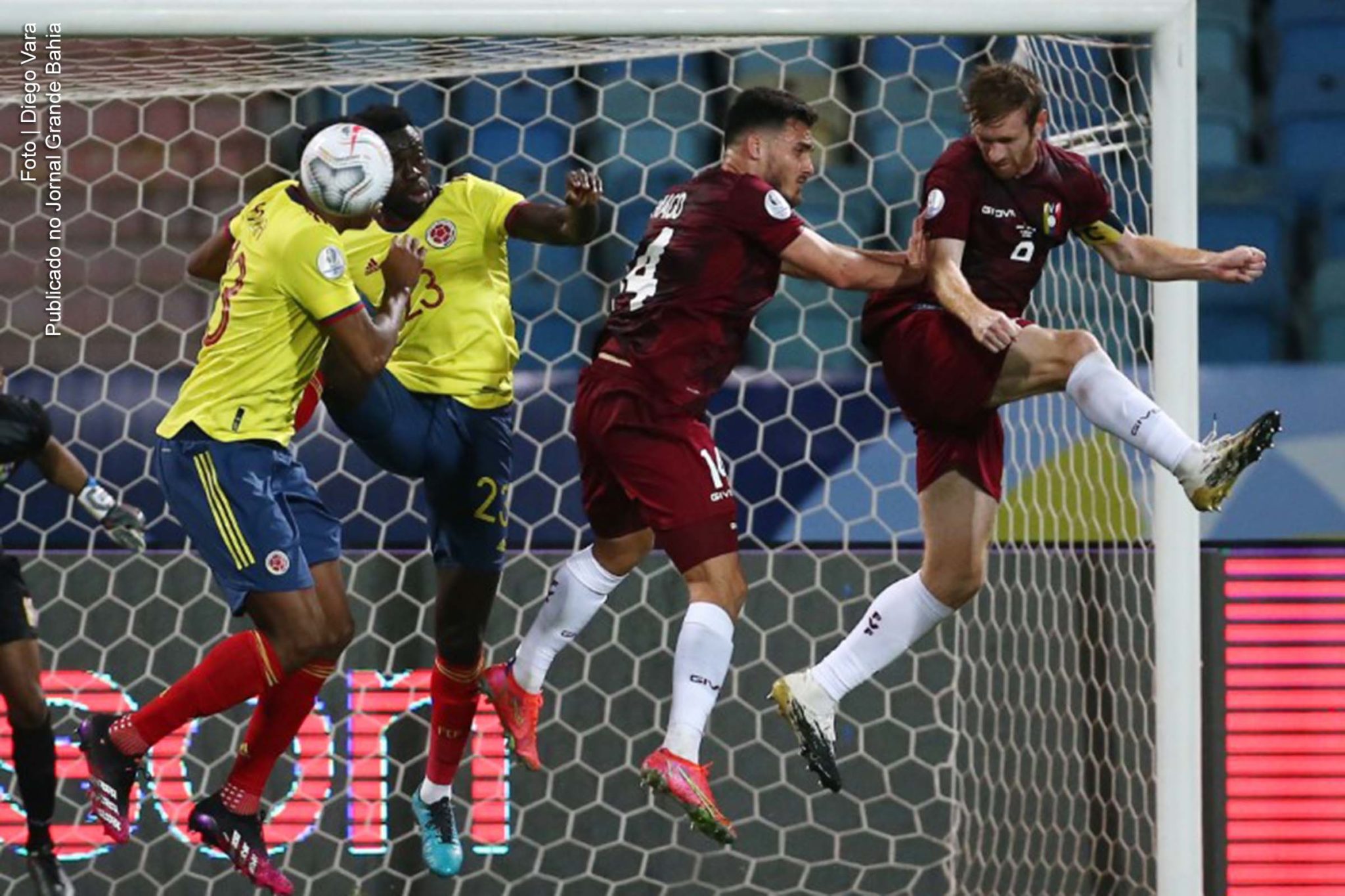 Jogo entre Colômbia e Venezuela da Copa América 2021.