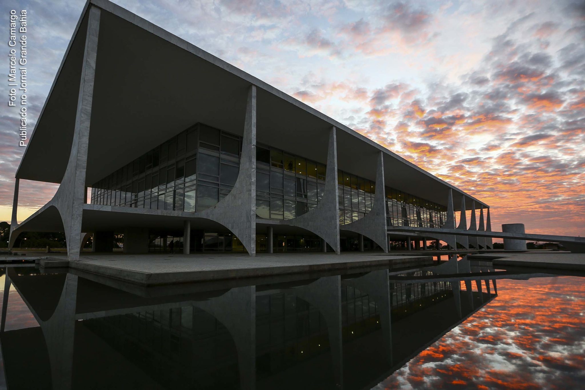 Palácio do Planalto, sede do Governo do Brasil.