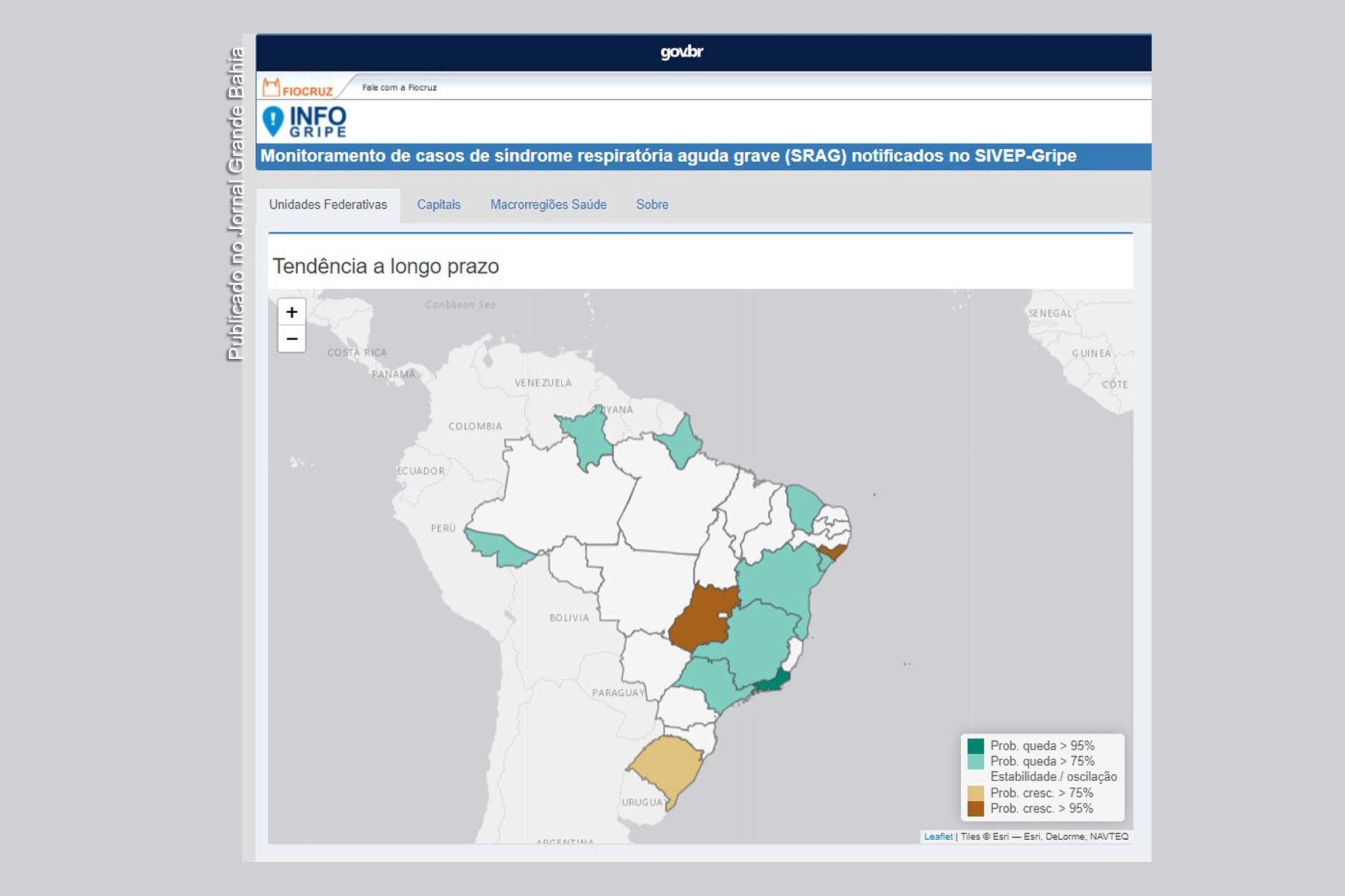 Taxa de transmissão comunitária de vírus respiratórios no Brasil está "extremamente" alta.