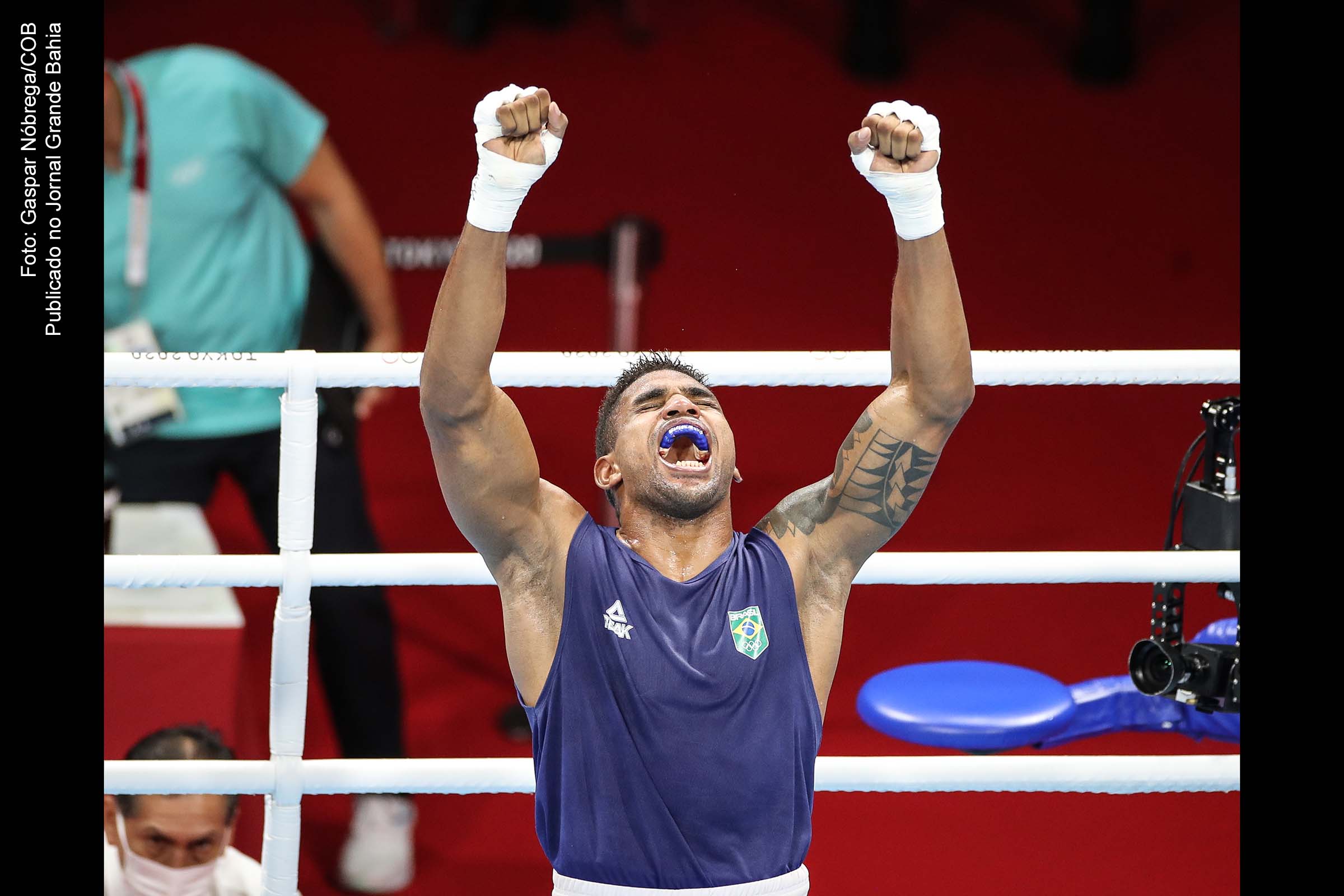 Atleta Abner Teixeira ganha medalha de bronze Jogos Olímpicos Tóquio.