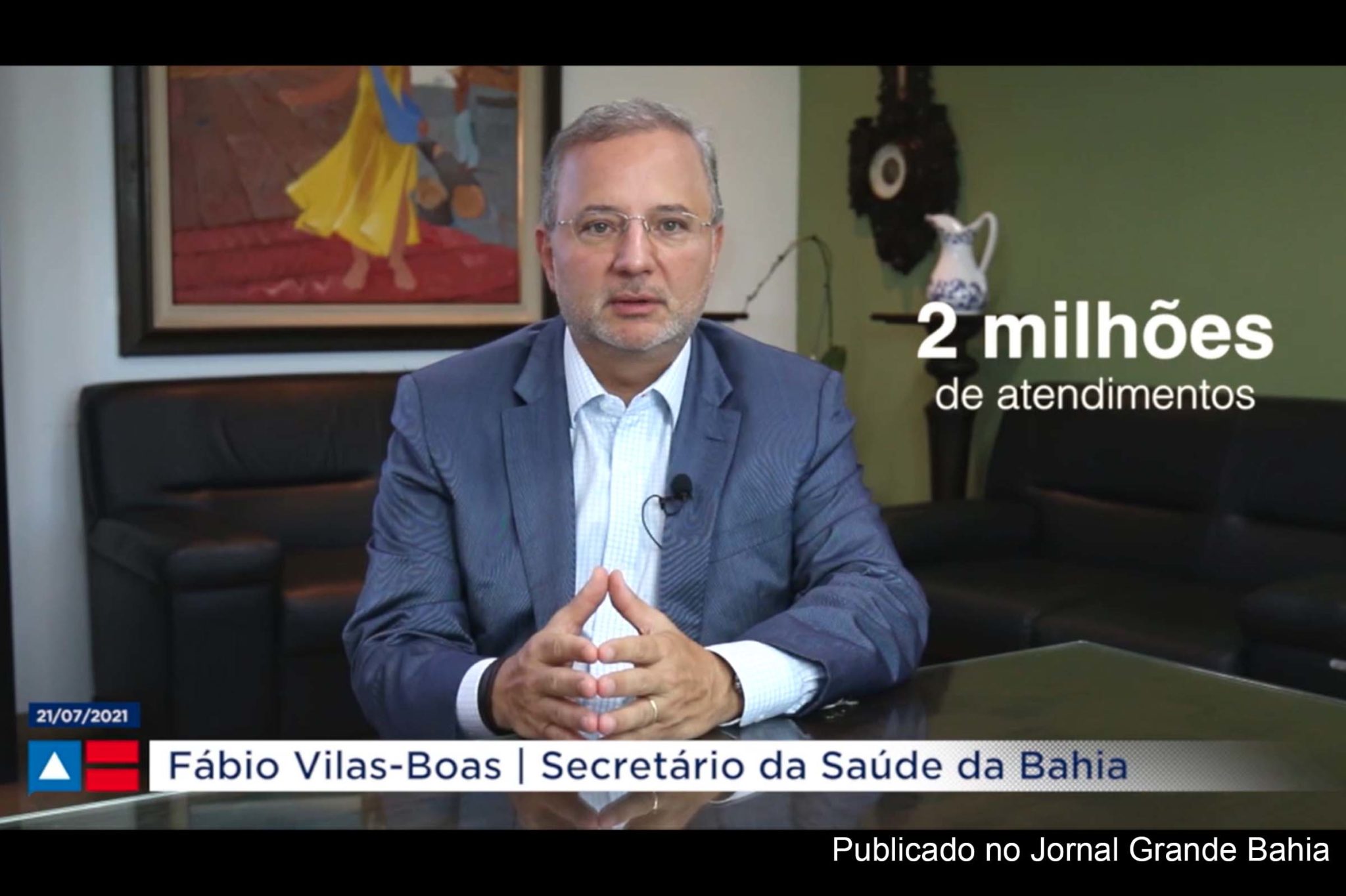 Fábio Vilas-Boas, secretário da Saúde da Bahia, destaca avanço dos serviços durante a gestão do governador Rui Costa.