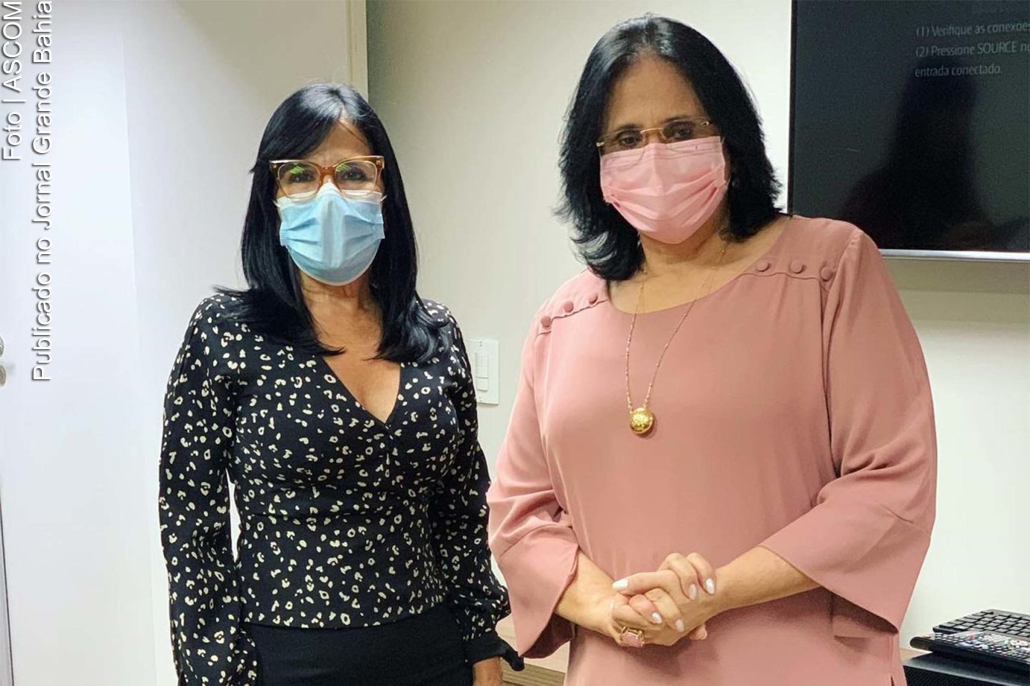 Gerusa Sampaio, foi a Brasília onde manteve reunião com ministra da Mulher, da Família e dos Direitos Humanos, Damares Alves.