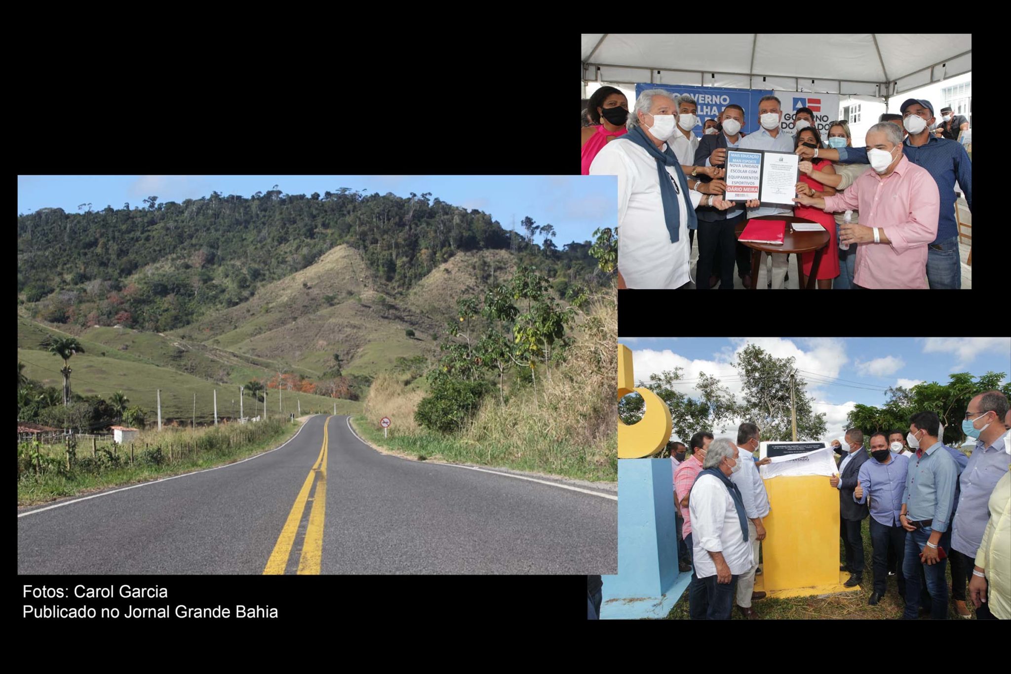 Governador Rui Costa entrega trecho recuperado da rodovia entre Ipiaú, Itagibá e Dário Meira.