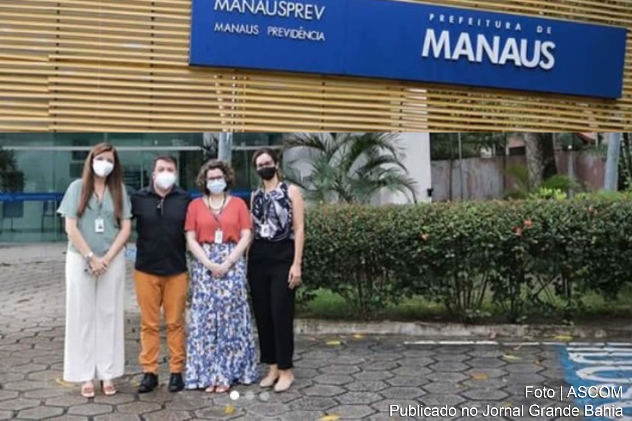 Representante do Instituto de Previdência de Feira de Santana (IPFS), na Bahia, Nau Santana, visitou a sede da Manaus Previdência para conhecer o trabalho da instituição.
