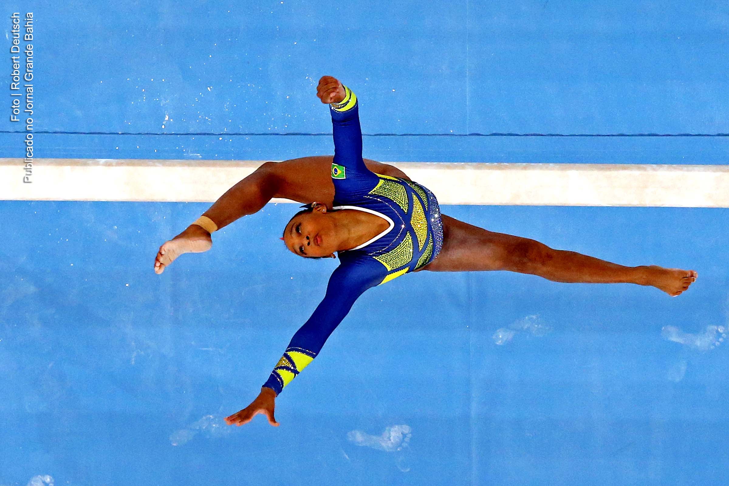 Ginasta Rebeca Andrade aproveitou o isolamento para recuperar o joelho de cirurgia.