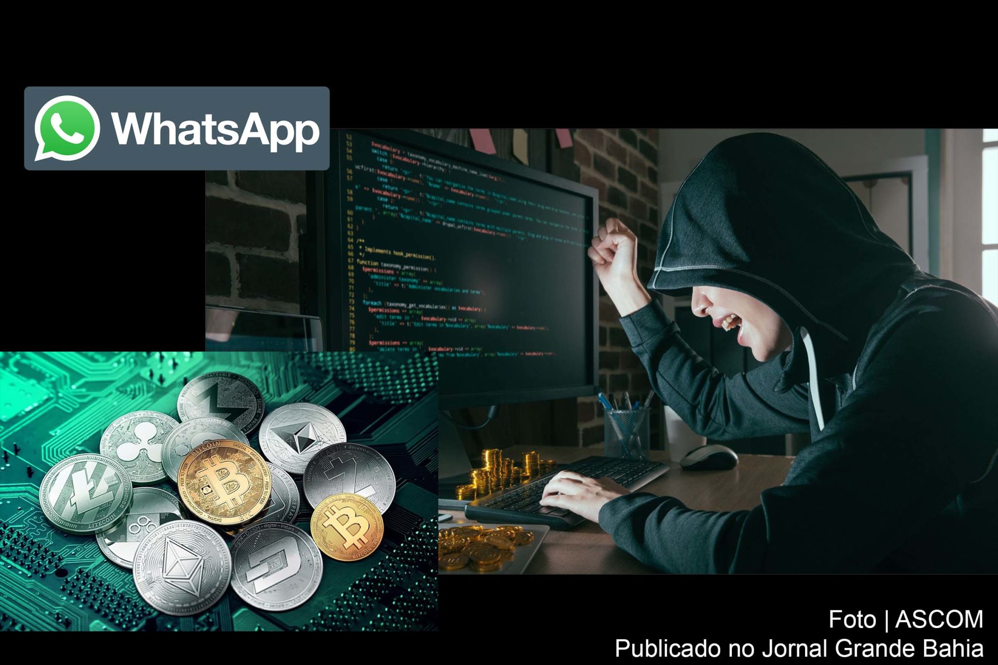 Rede social WhatsApp foi o meio mais utilizado para golpes envolvendo criptoativos.