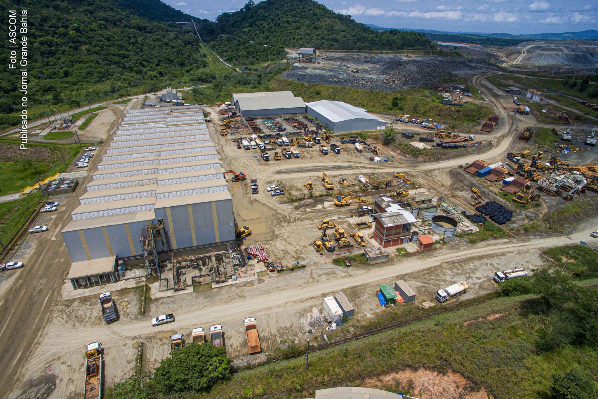Unidade de processamento mineral da Atlantic Nickel, em Itagibá. Empresa contribui com a pauta de exportação da Bahia.