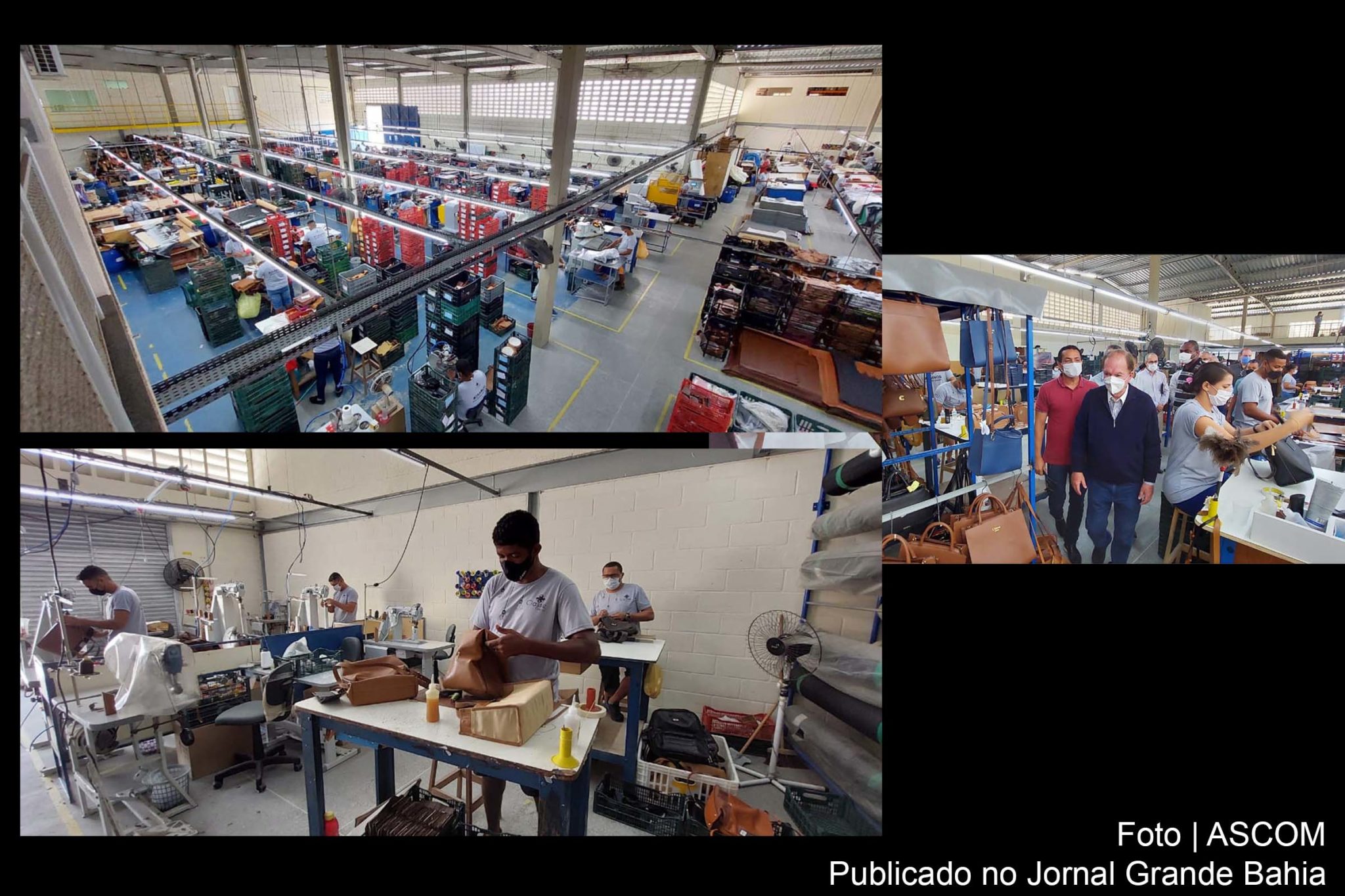 Vice-governador João Leão visita empresas instaladas e debate aprimoramento do setor industrial com representantes do Polo Coureiro de Ipirá.