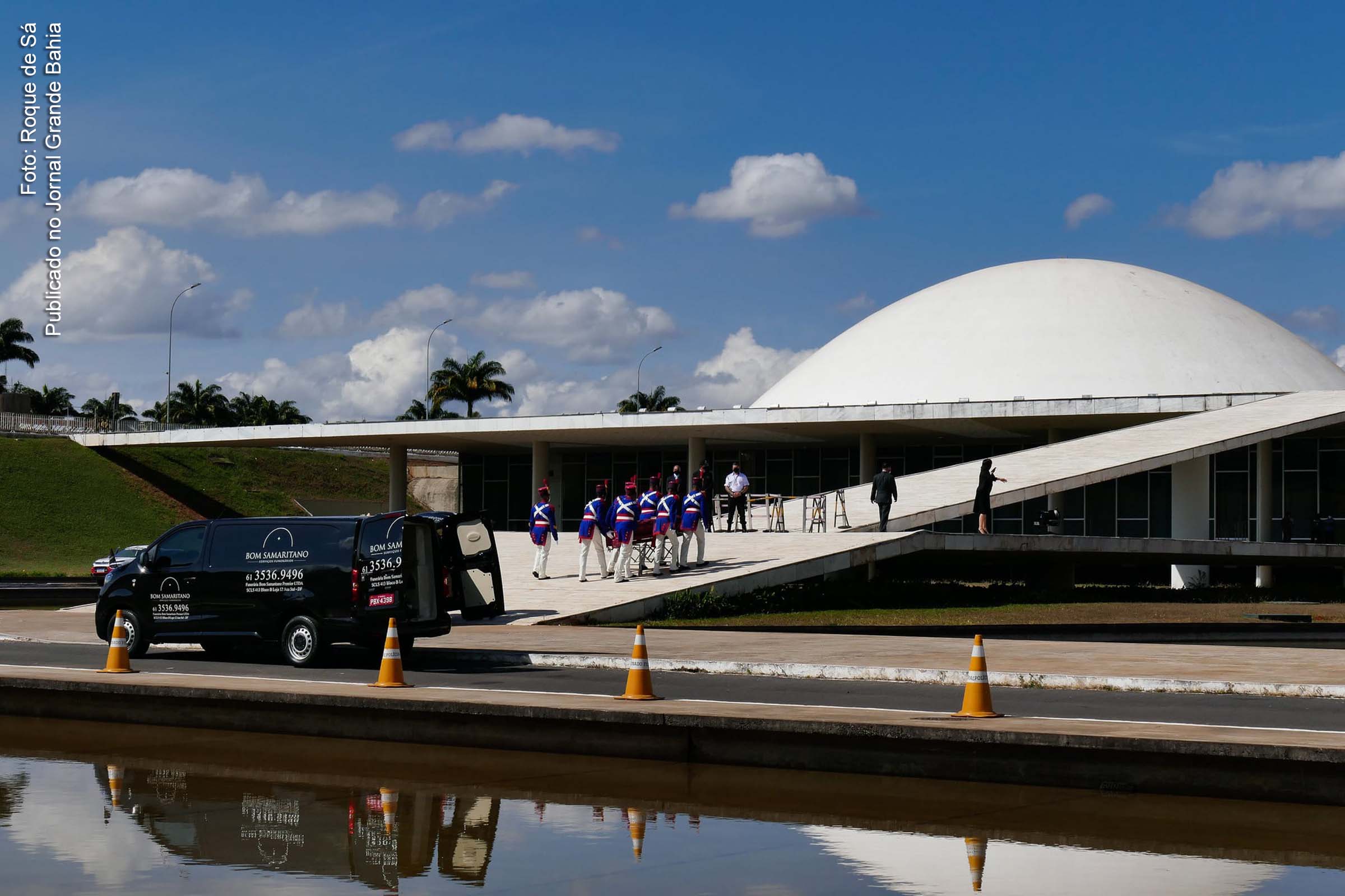 Cerimônia fúnebre do ex-vice-presidente da República Marco Antônio de Oliveira Maciel, ocorrida em Brasília, em 12 de julho de 2021.