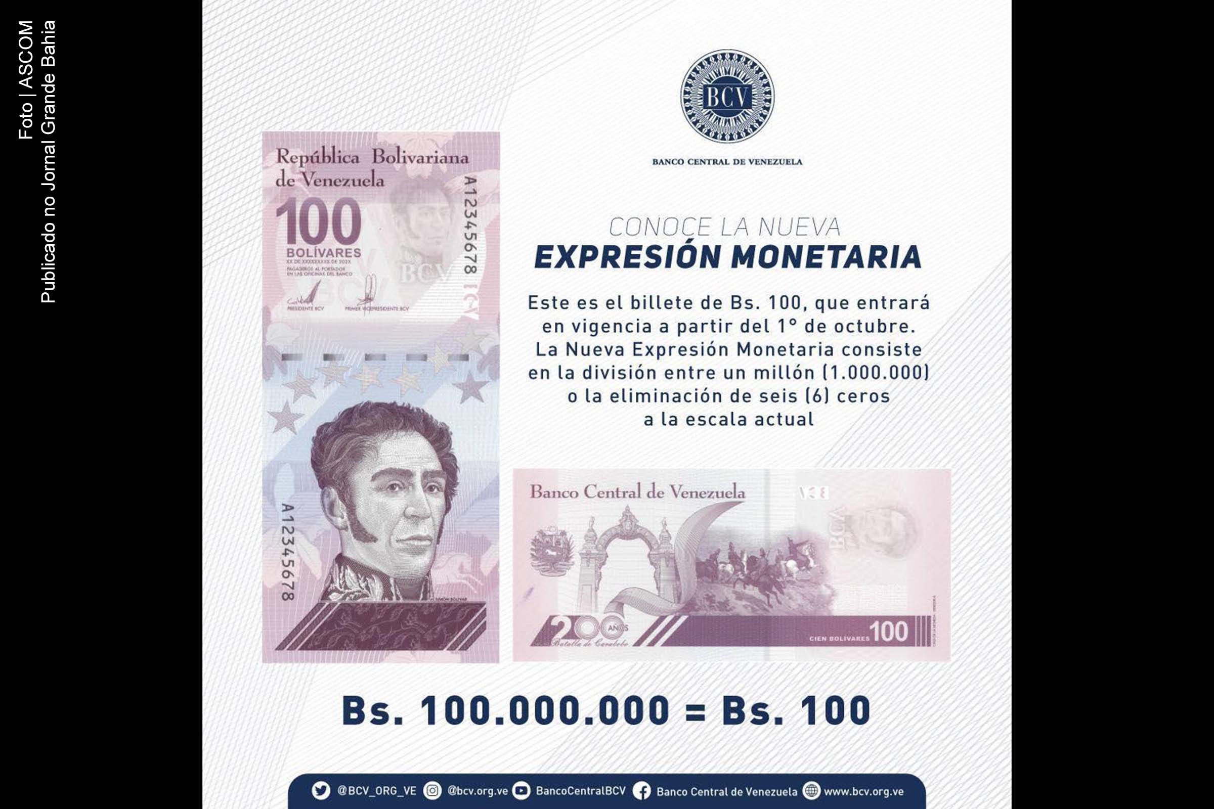 Novo bolívar digital chega para facilitar o uso do dinheiro. Venezuela vai realizar nova reconversão monetária e corta seis zeros da moeda.