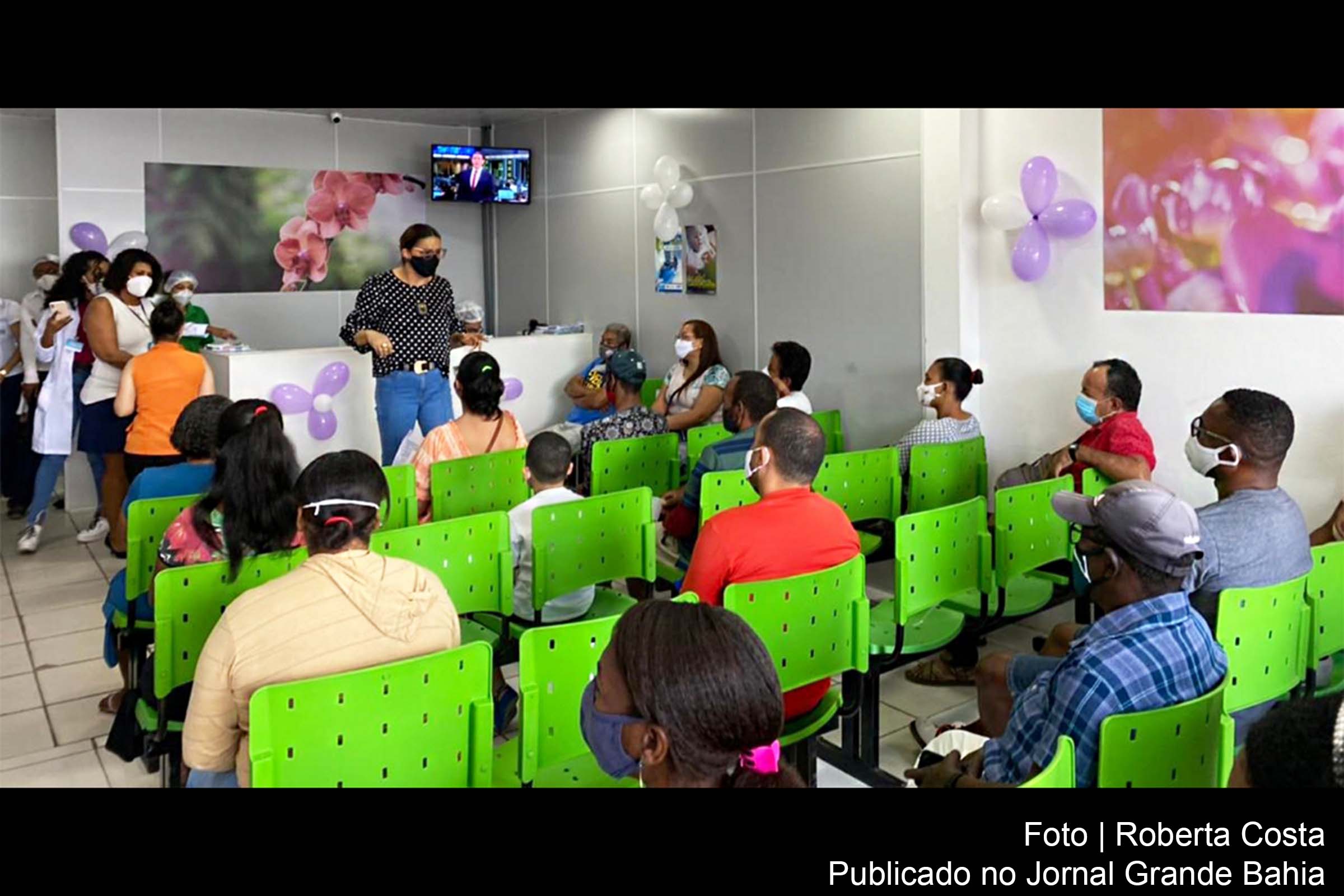 A palestra aconteceu para os pacientes que aguardavam atendimento na policlínica.