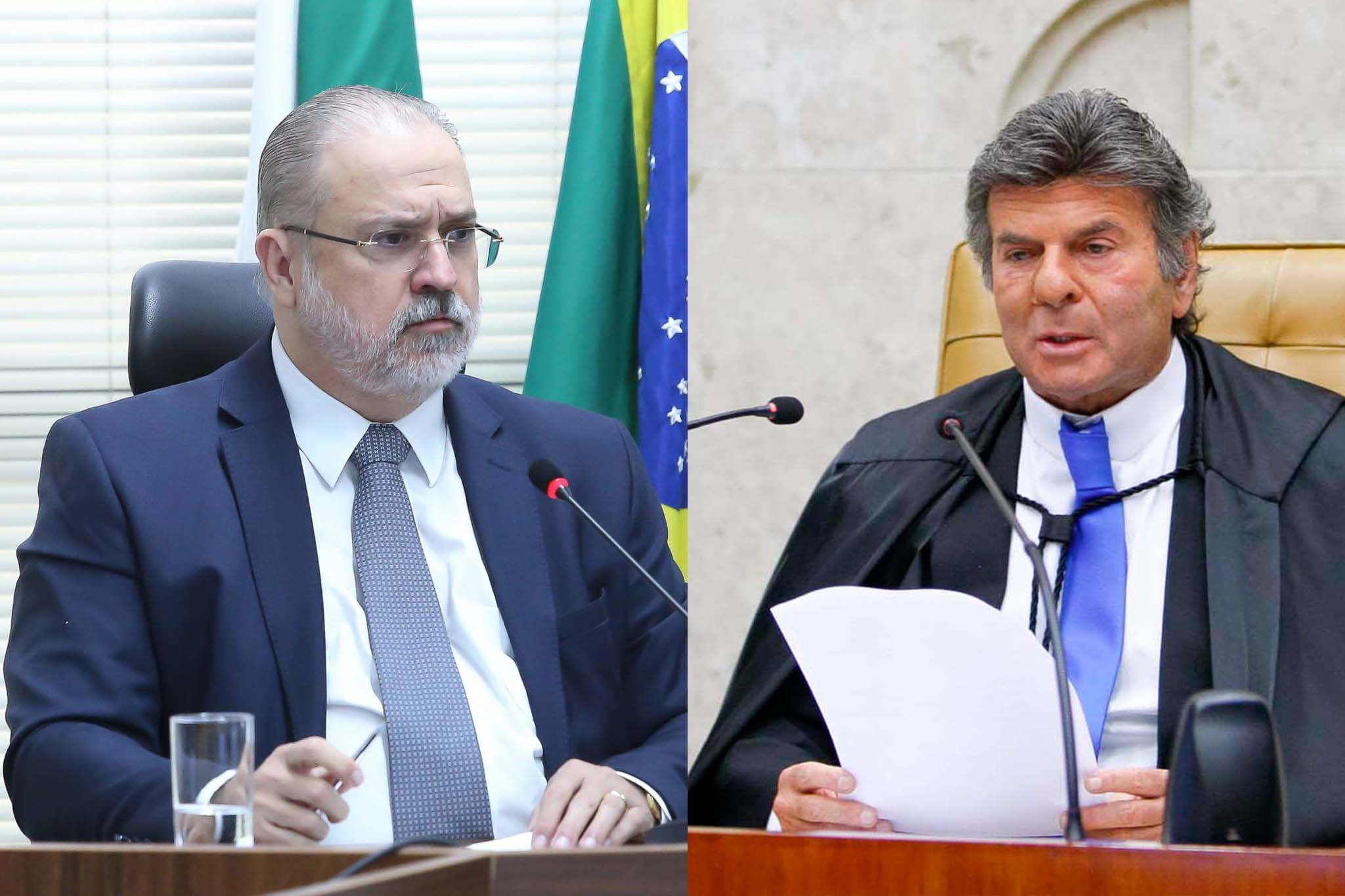Procurador-geral da República, Augusto Aras e o ministro Luiz Fux, presidente do STF.