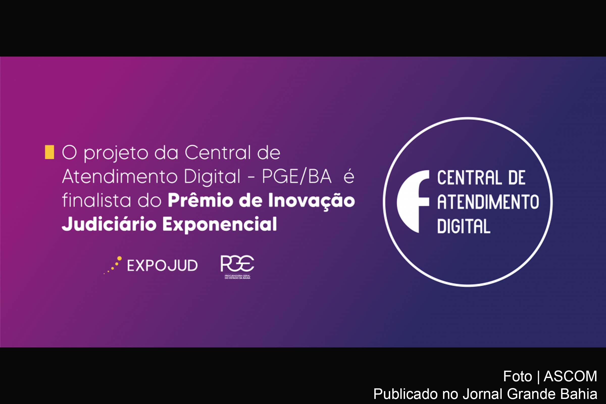 Cartaz anuncia 'Prêmio de Inovação Judiciário Exponencial'.