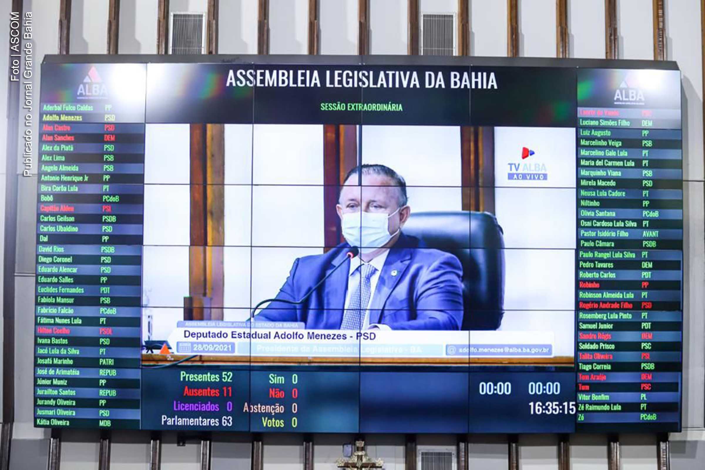 Deputado Adolfo Menezes diz que Poder Legislativo cumpre seu dever em meio à pandemia.