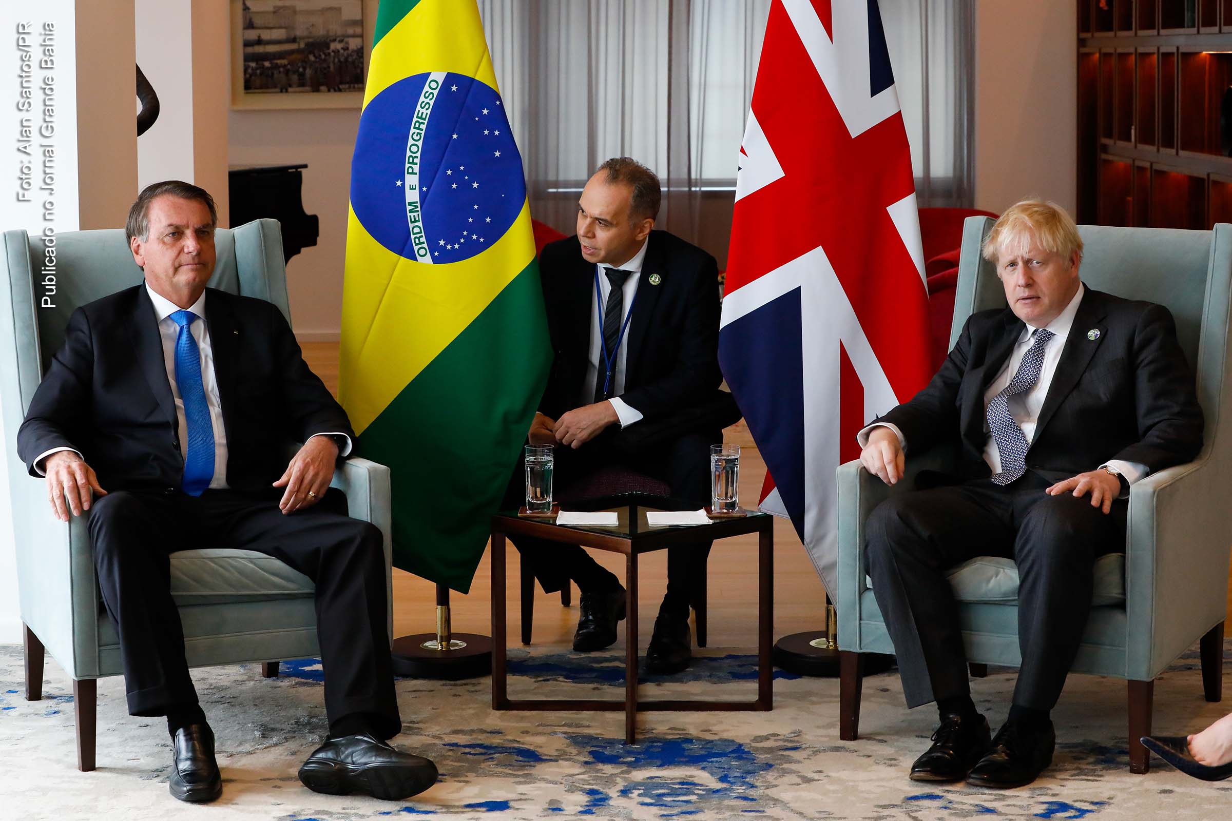 Presidente Jair Bolsonaro e o primeiro-ministro Boris Johnson.
